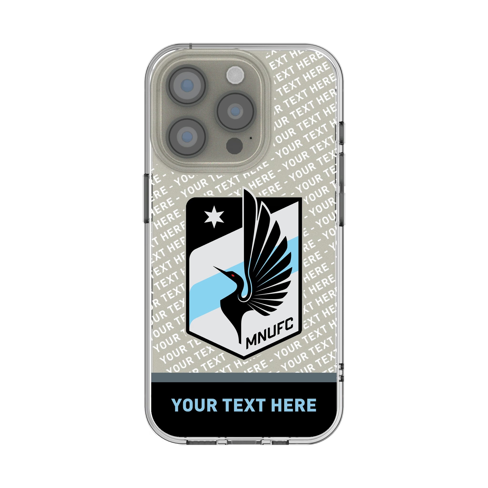 Minnesota United FC Personalized EndZone Plus iPhone Clear Phone Case for Apple iPhone