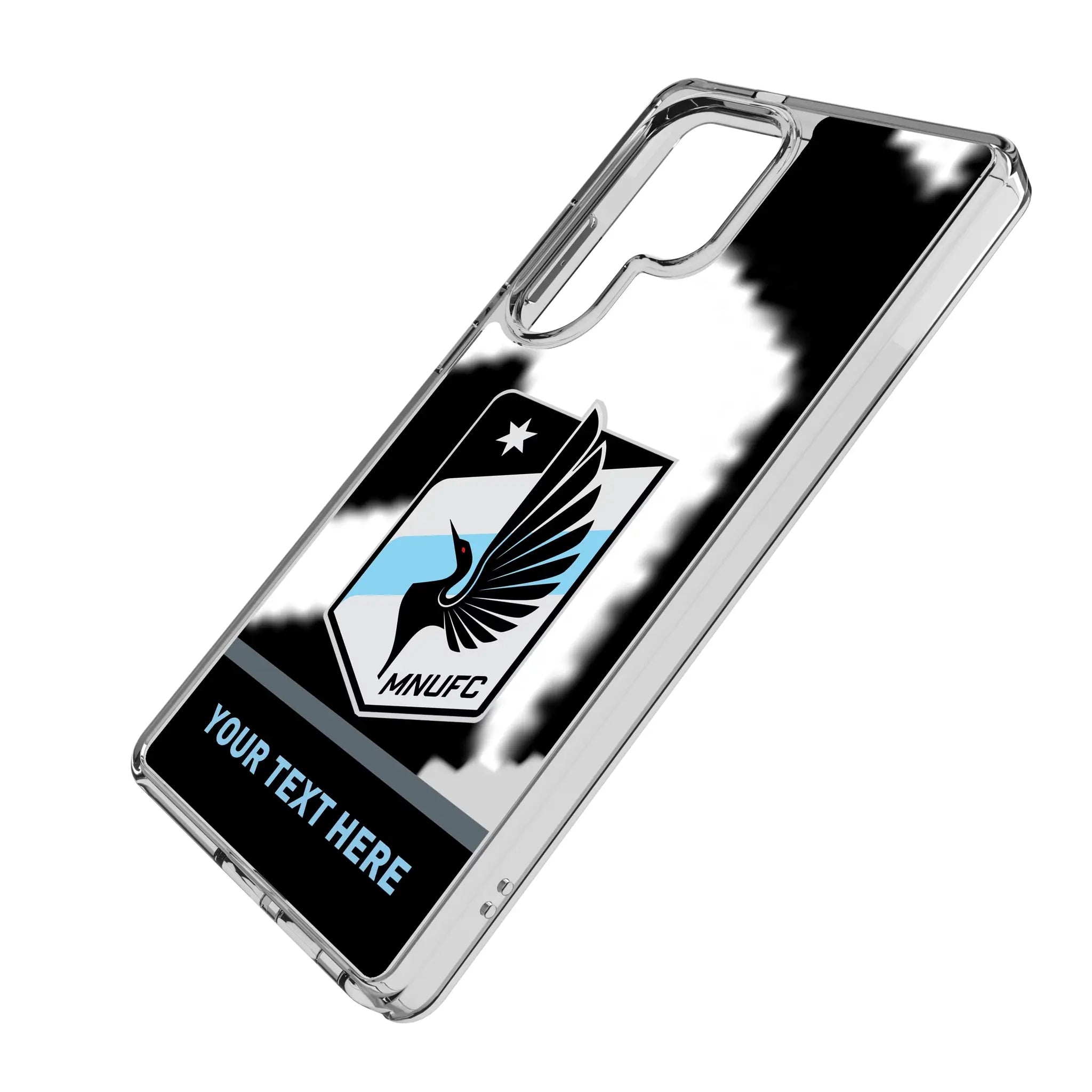 Minnesota United FC Personalized EndZone Plus Galaxy Clear Phone Case for Samsung Galaxy - Isometric View