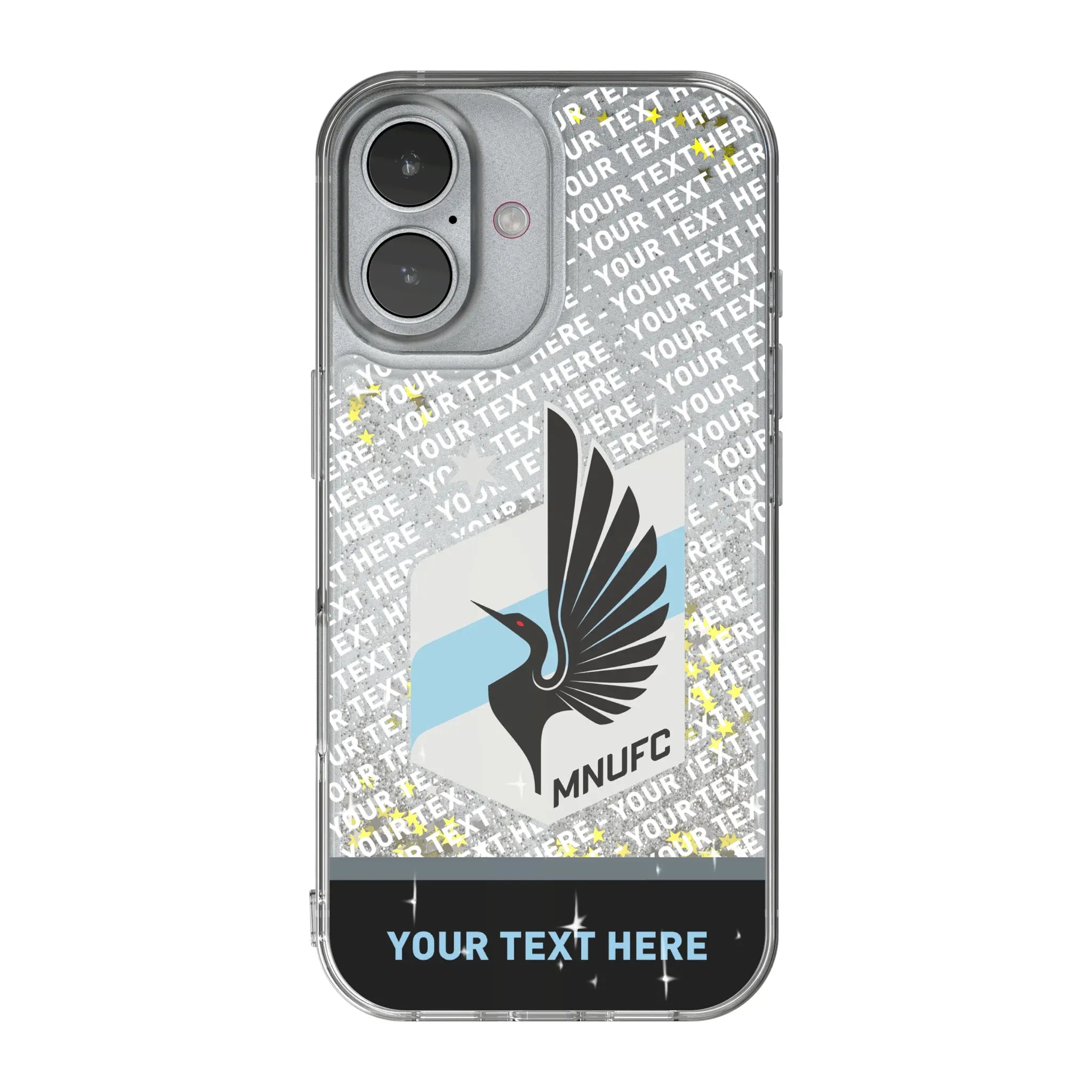 Minnesota United FC Personalized EndZone Plus iPhone Glitter Phone Case for Apple iPhone