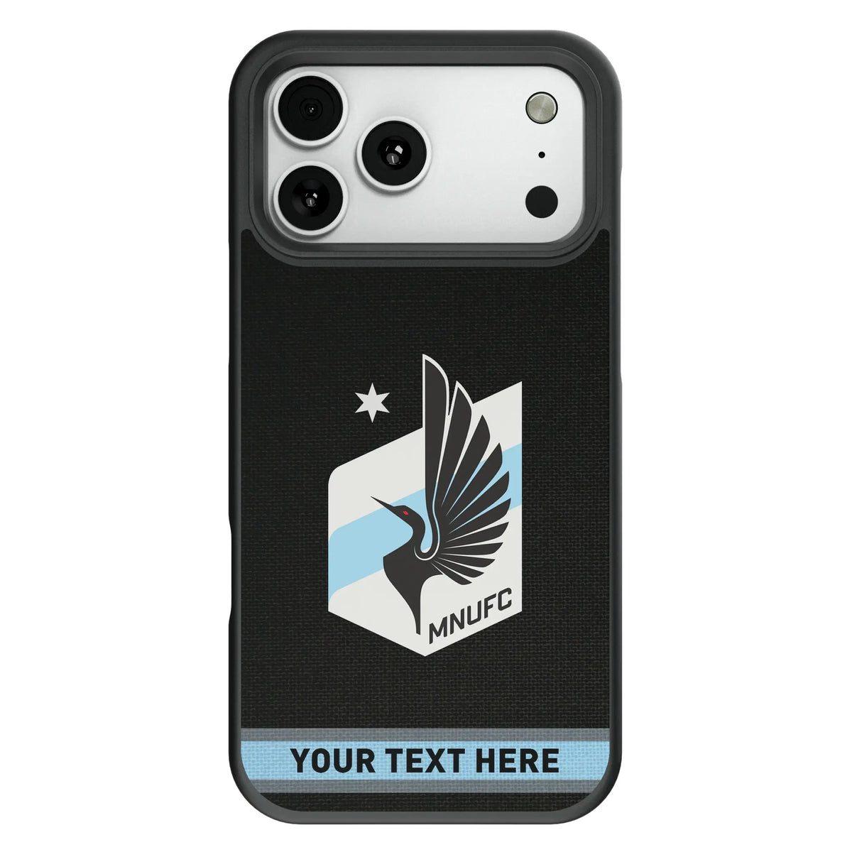 Minnesota United FC Personalized Stripe Bump Phone Case for Apple iPhone