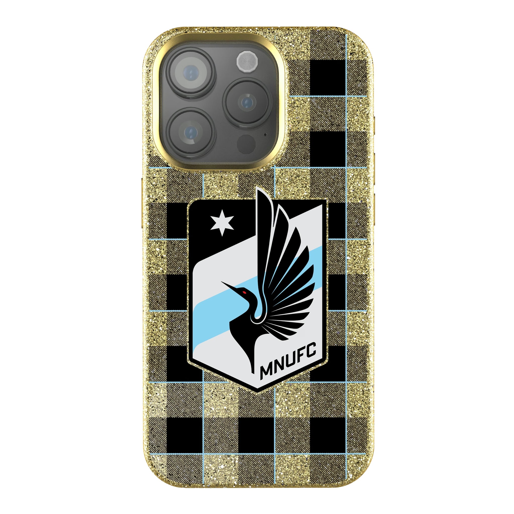 Minnesota United FC Plaid iPhone Bling Phone Case for Apple iPhone