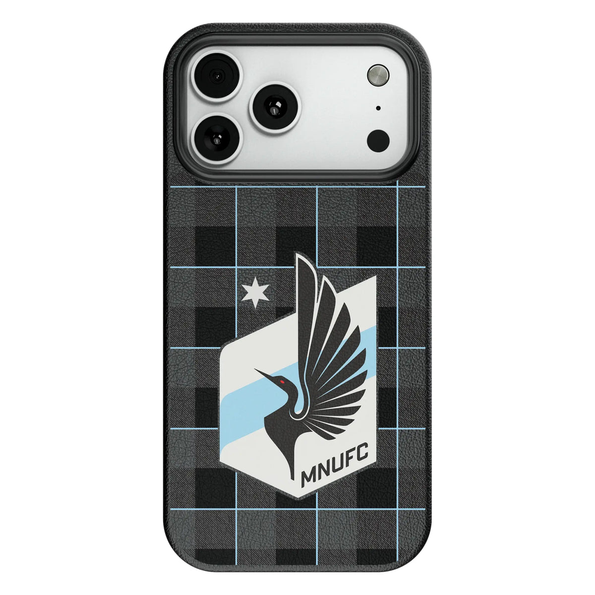 Minnesota United FC Plaid MagSafe Compatible Phone Case for Apple iPhone