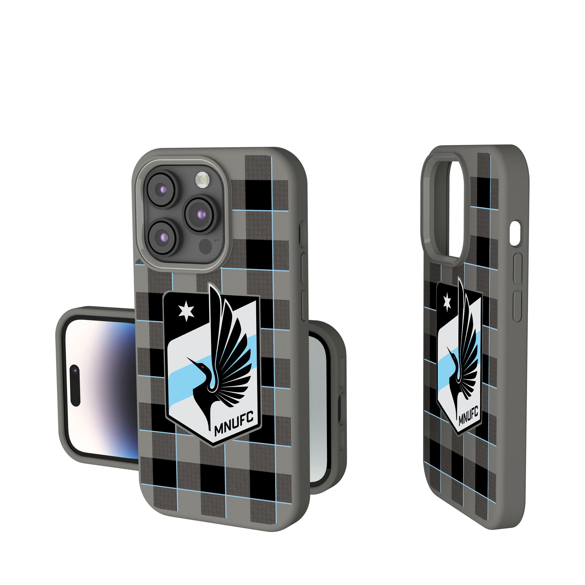 Minnesota United FC Plaid iPhone Soft Touch Phone Case for Apple iPhone