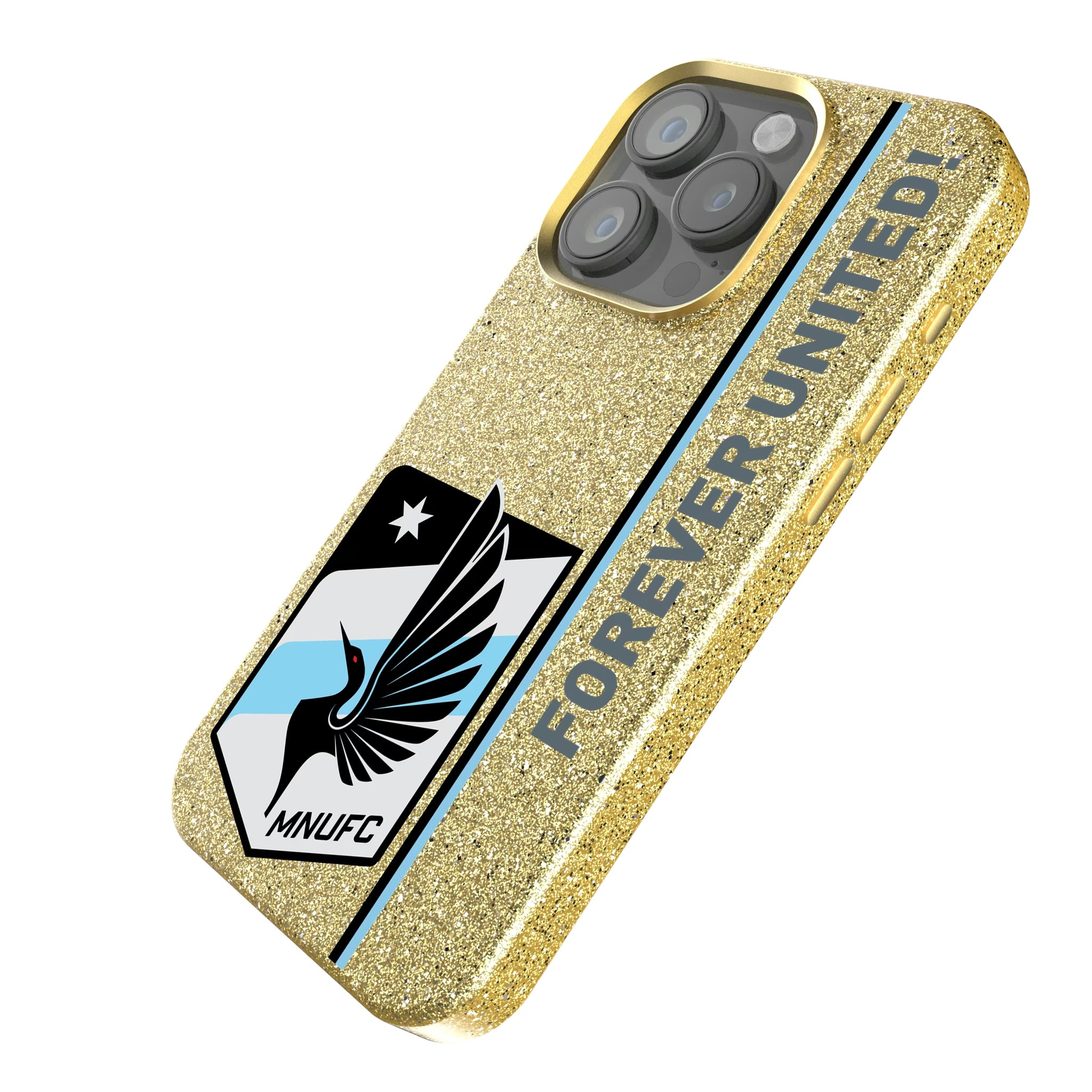 Minnesota United FC Sidebar iPhone Bling Phone Case for Apple iPhone - Isometric View