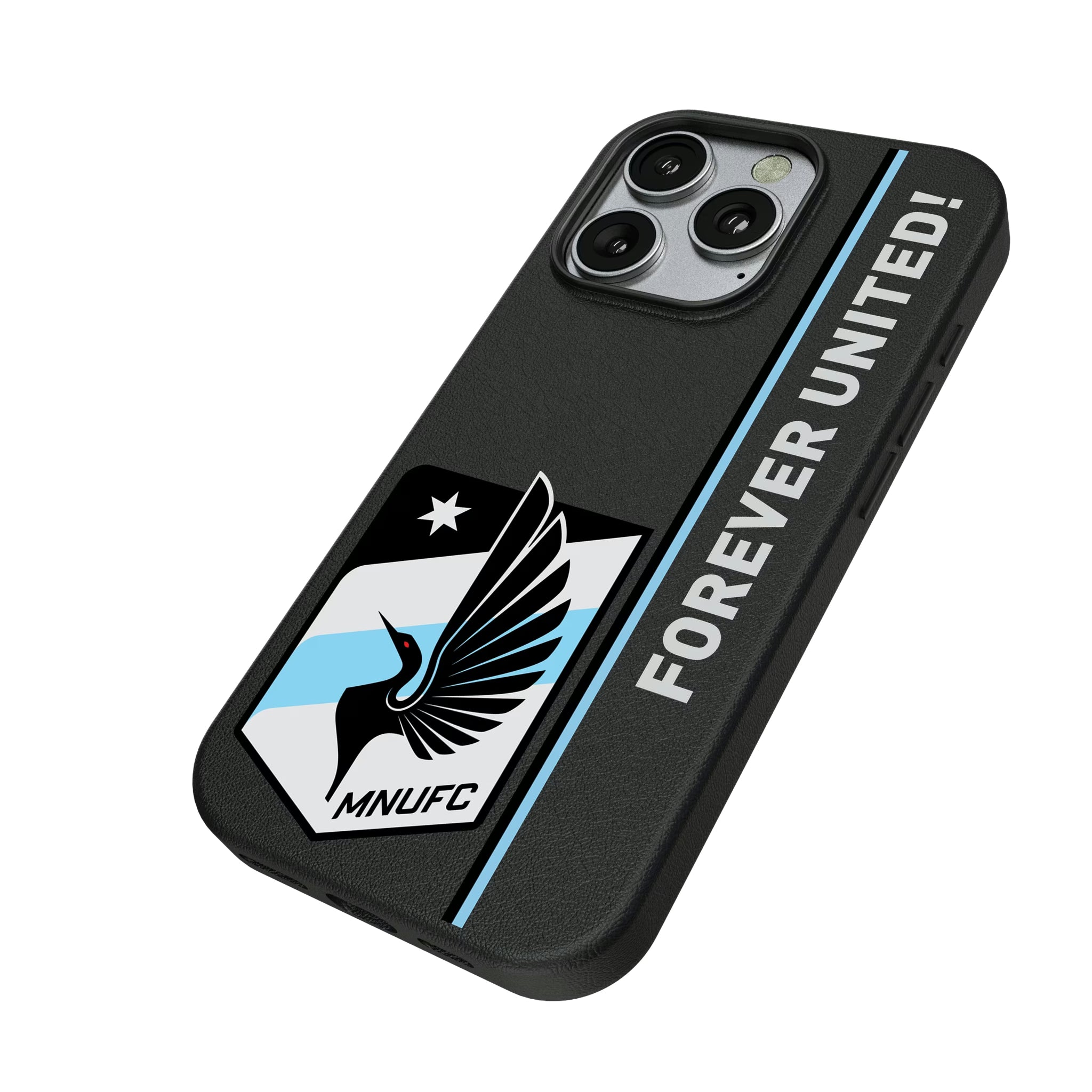 Minnesota United FC Sidebar iPhone MagSafe Compatible Phone Case for Apple iPhone - Isometric View