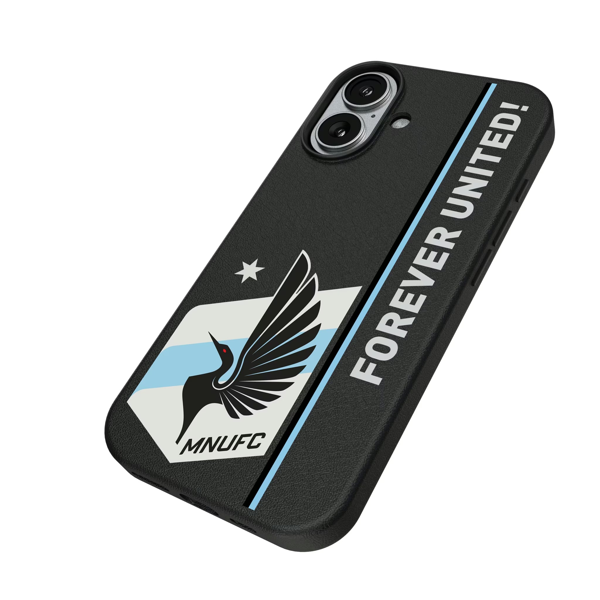 Minnesota United FC Sidebar iPhone MagSafe Compatible Phone Case for Apple iPhone - Isometric View#Device_iPhone 17