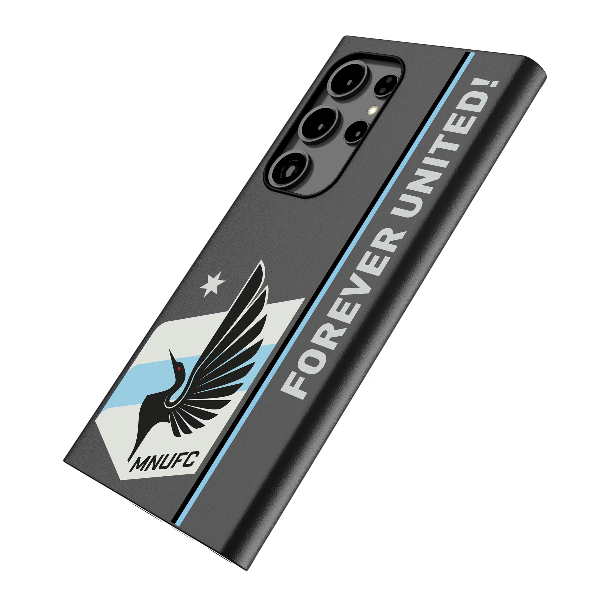 Minnesota United FC Sidebar Galaxy MagSafe Compatible Phone Case for Samsung Galaxy - Isometric View