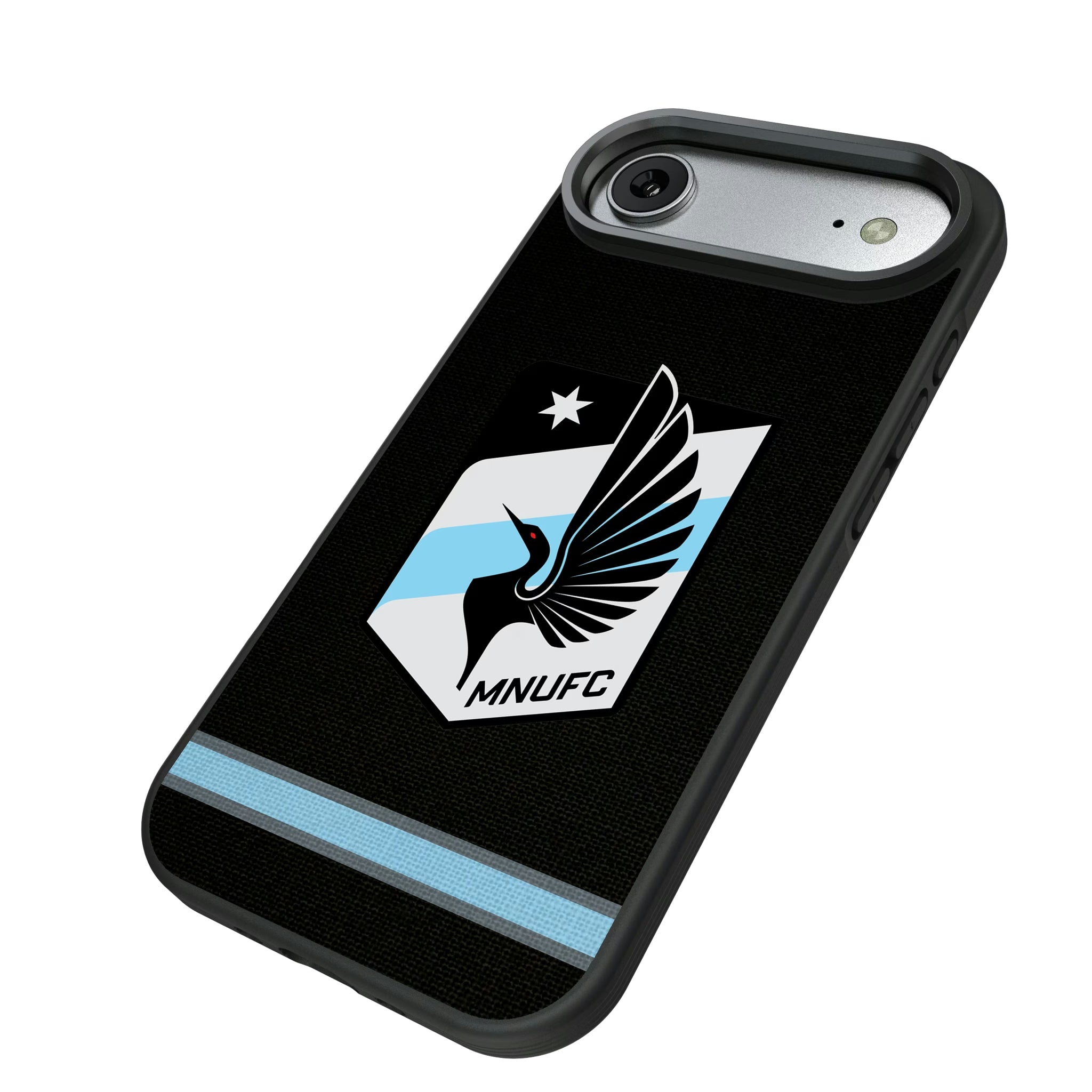 Minnesota United FC Stripe iPhone Bump Phone Case for Apple iPhone - Isometric View#Device_iPhone Air