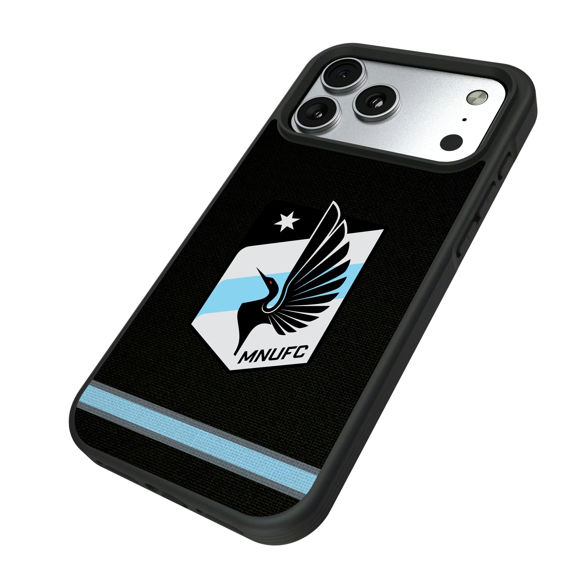 Minnesota United FC Stripe iPhone Bump Phone Case for Apple iPhone - Isometric View#Device_iPhone 17 Pro Max