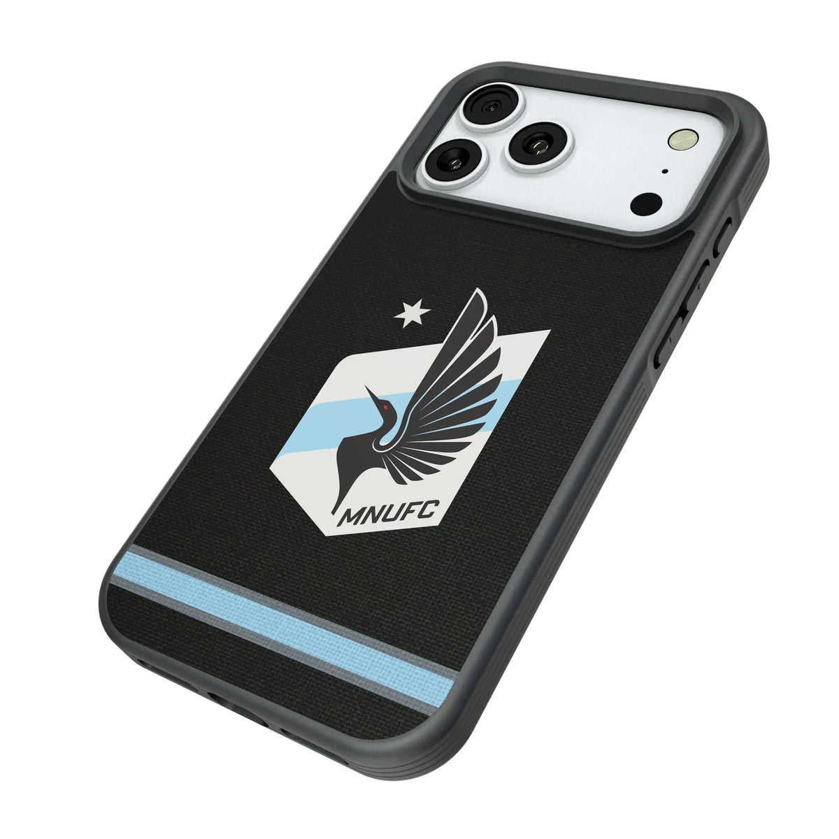 Minnesota United FC Stripe iPhone Bump Phone Case for Apple iPhone - Isometric View#Device_iPhone 18 Pro Max