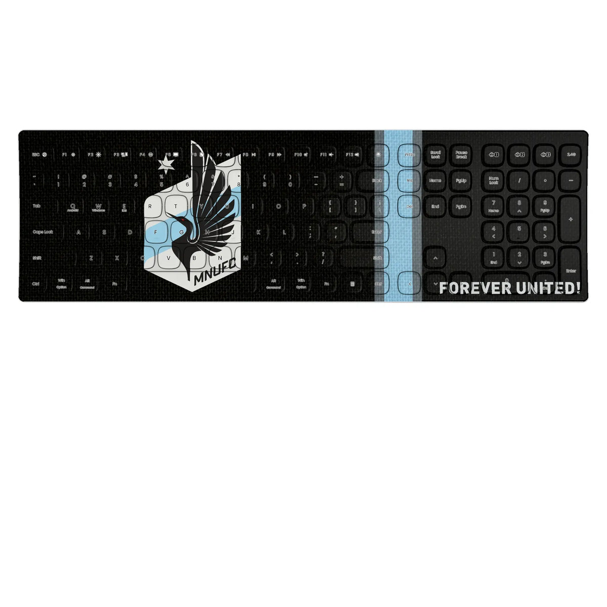 Minnesota United FC Stripe KKB605 Curved Wireless Keyboard