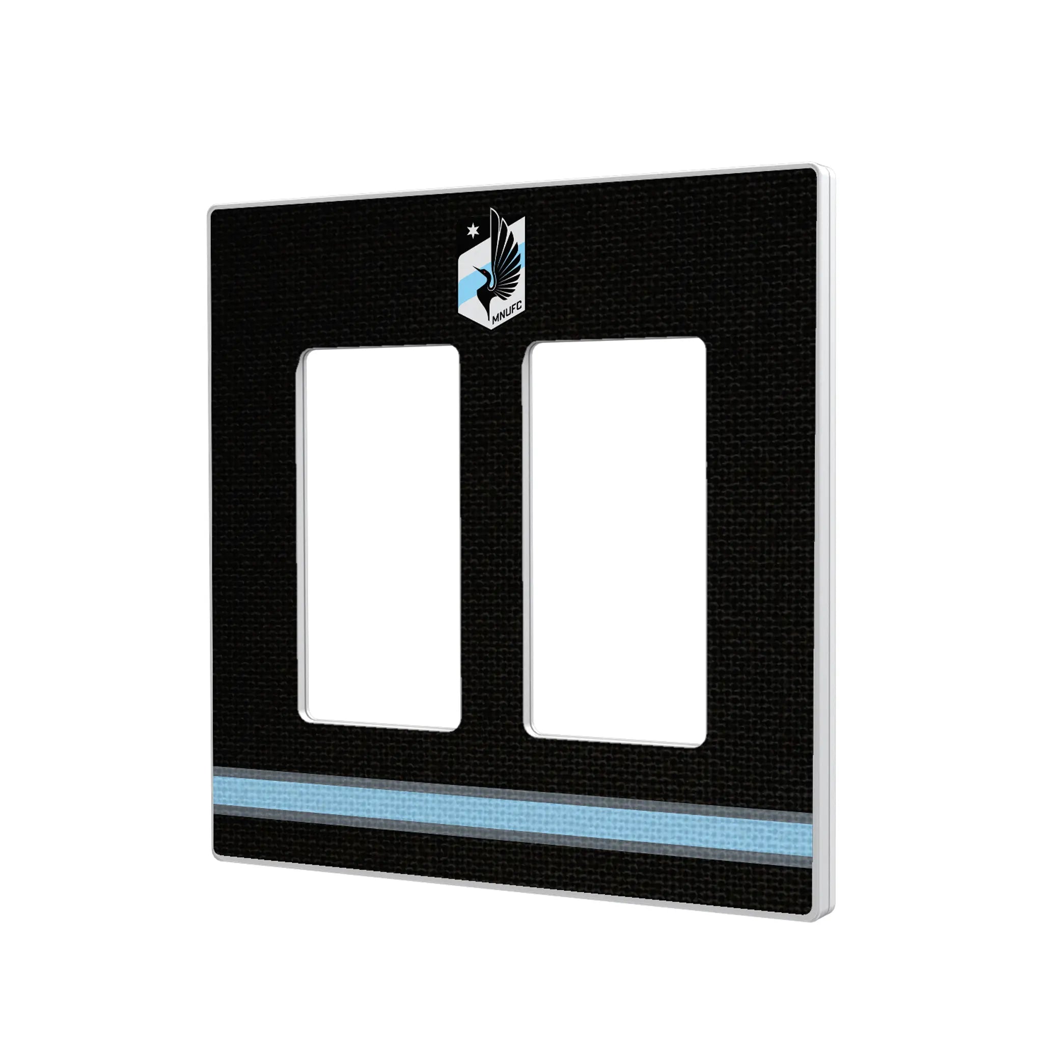 Minnesota United FC Stripe Hidden-Screw Light Switch Plate#Style_Double Rocker