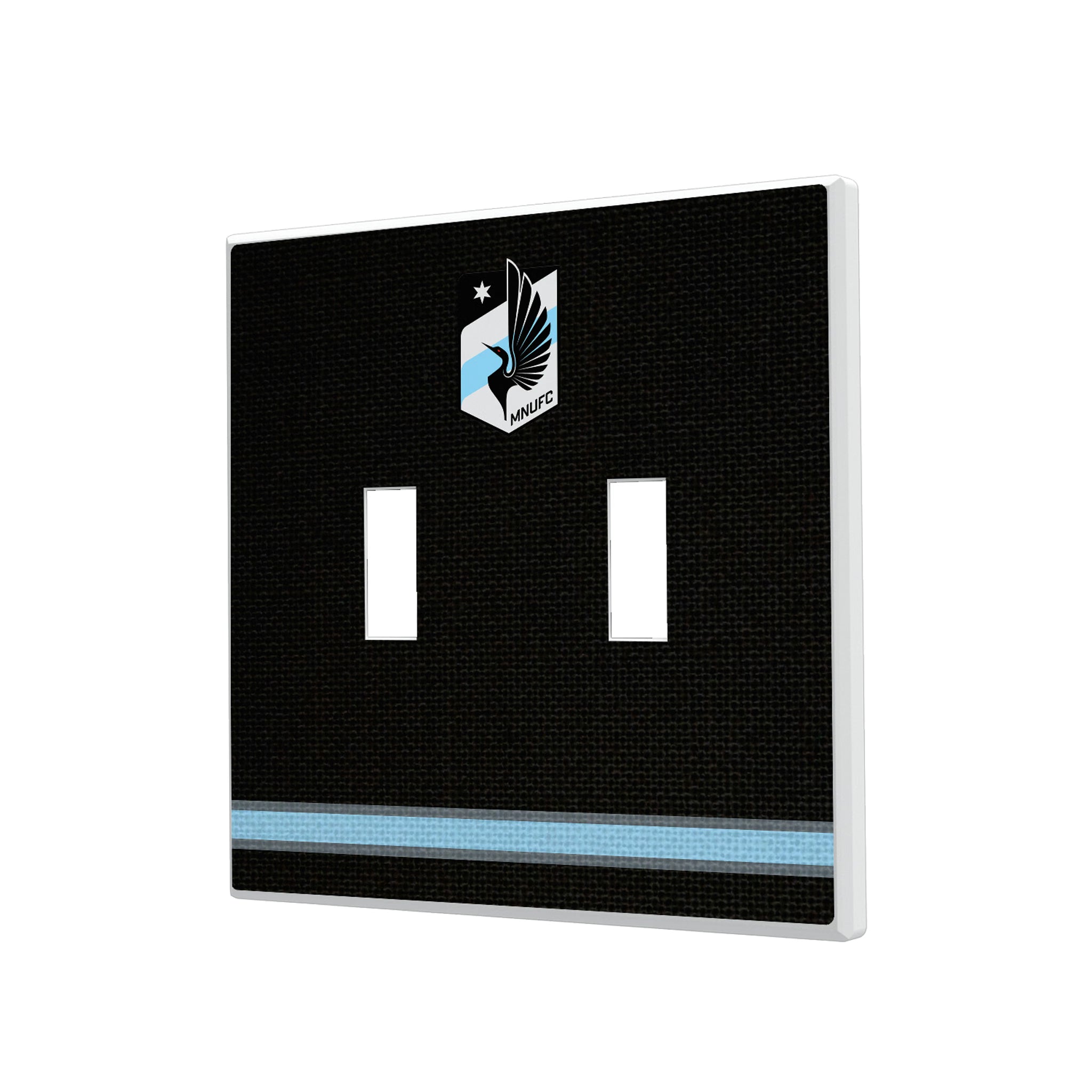 Minnesota United FC Stripe Hidden-Screw Light Switch Plate#Style_Double Toggle