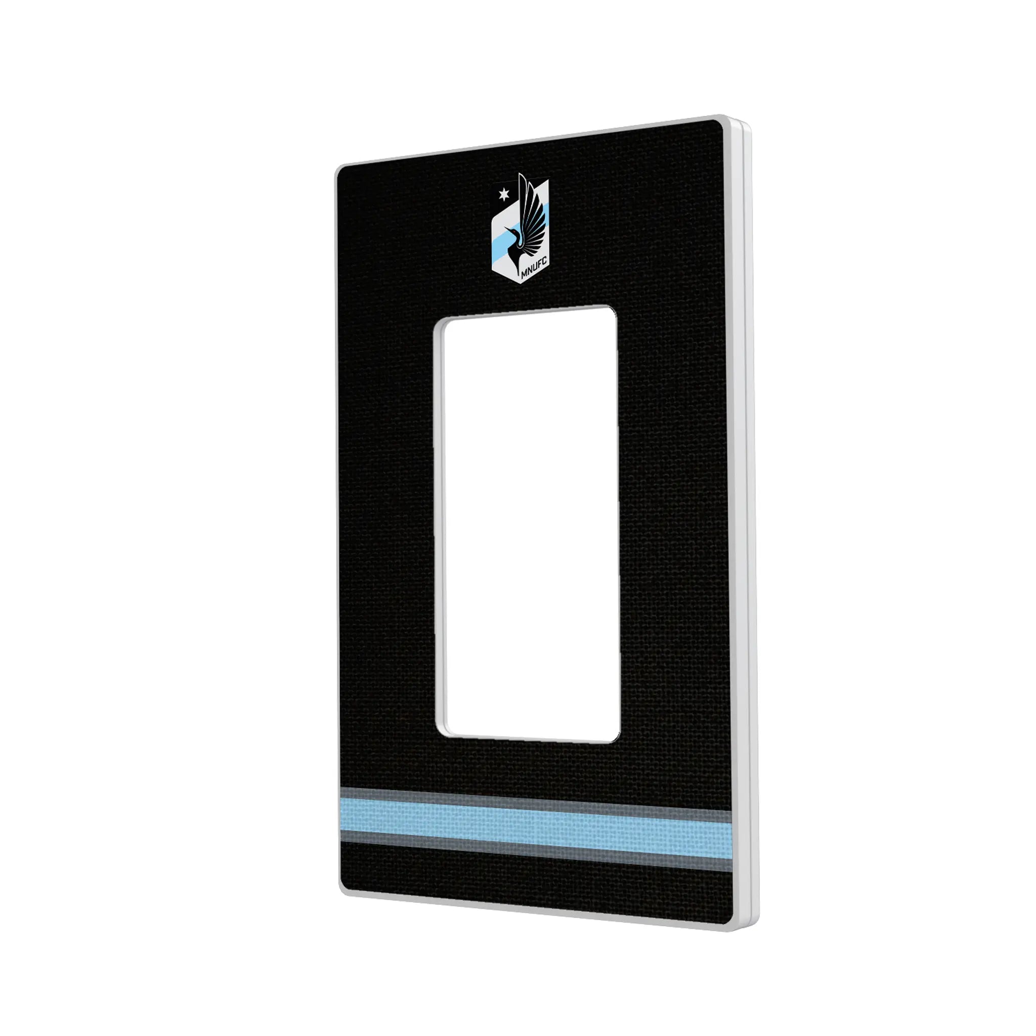 Minnesota United FC Stripe Hidden-Screw Light Switch Plate#Style_Single Rocker
