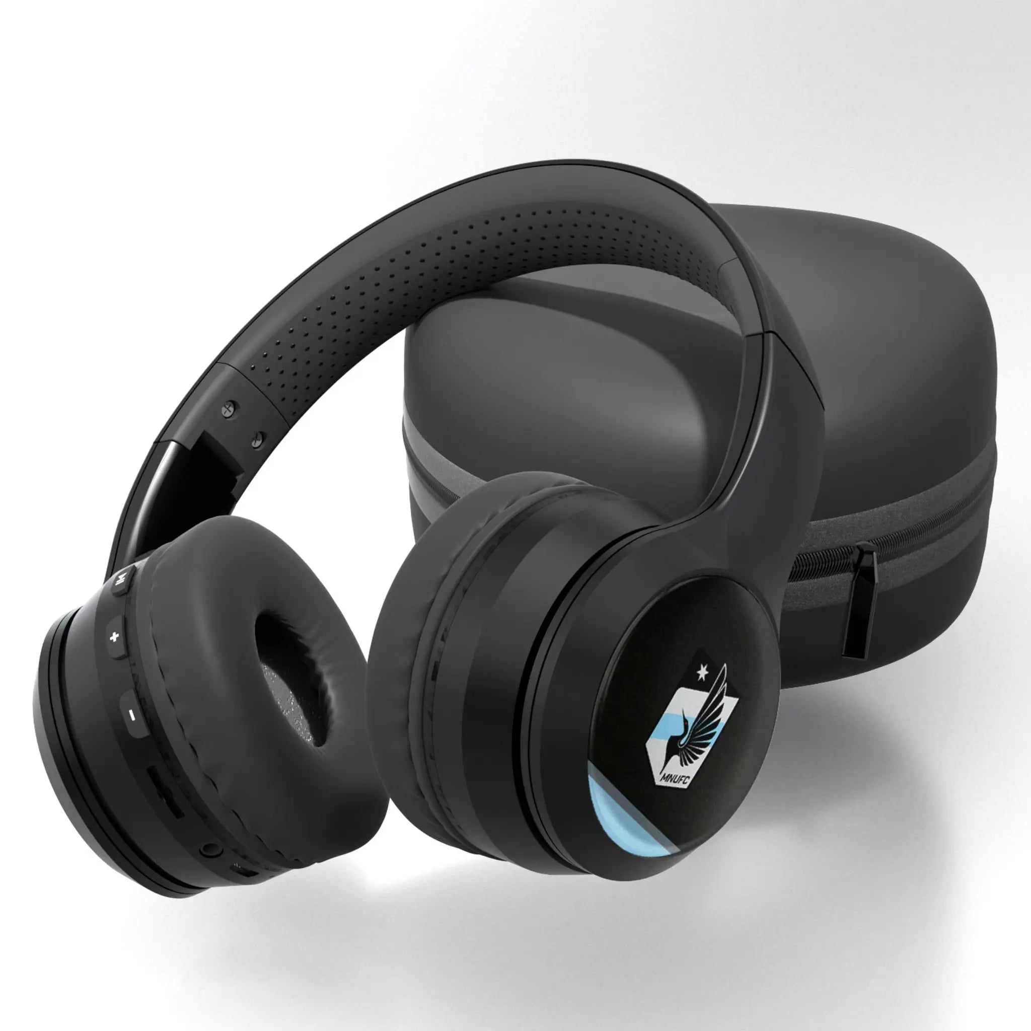 Minnesota United FC Stripe Wireless Over-Ear BT Headphones With Case