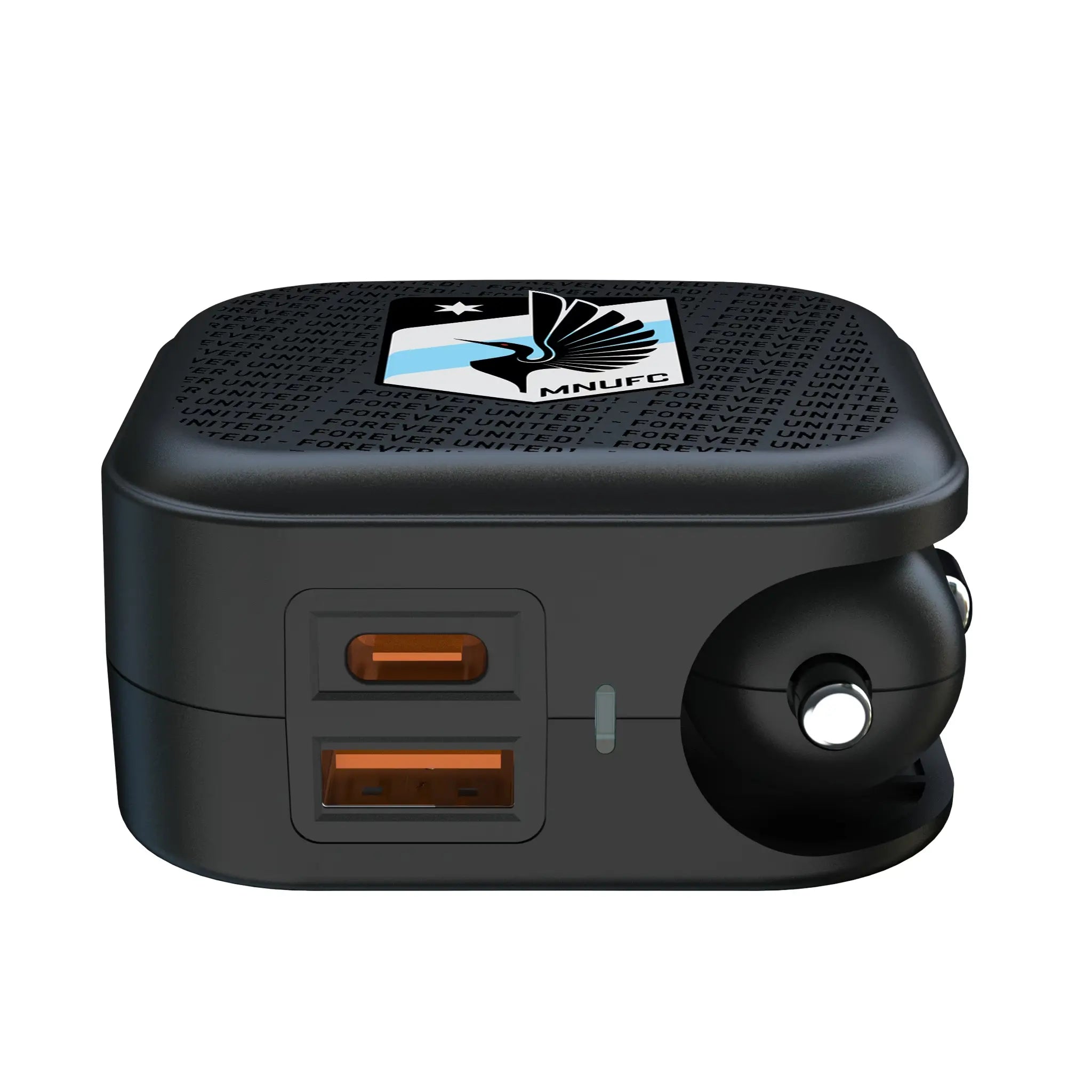 Minnesota United FC Text Backdrop 2 in 1 USB A/C Charger