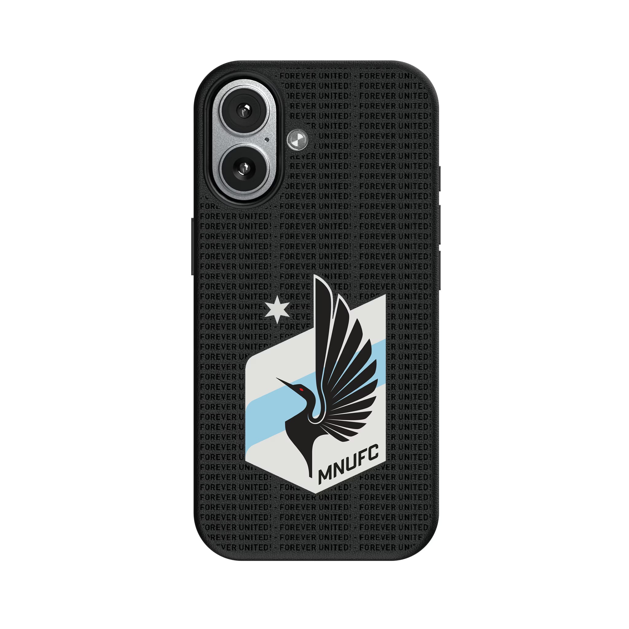 Minnesota United FC Text Backdrop iPhone MagSafe Compatible Phone Case for Apple iPhone#Device_iPhone 17
