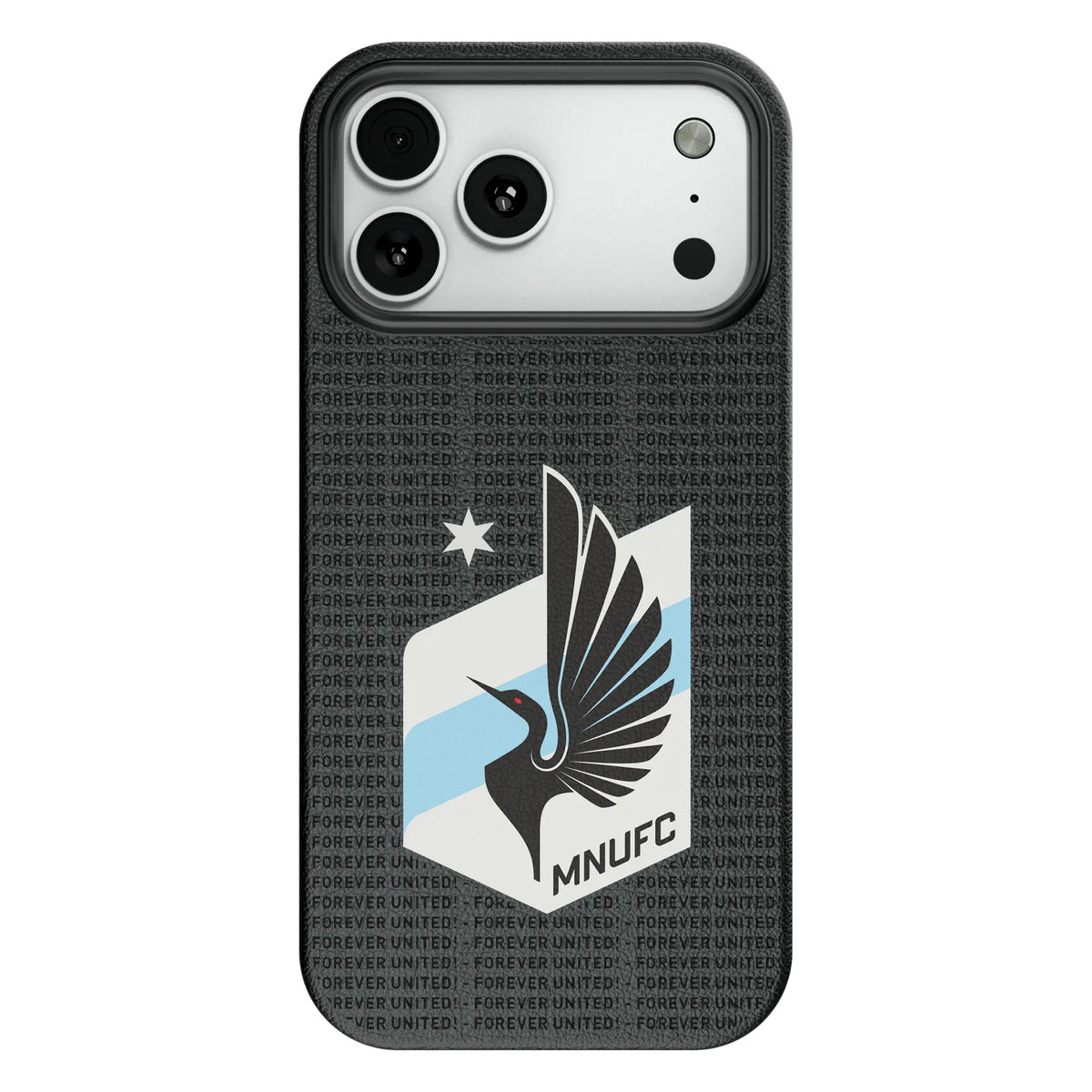 Minnesota United FC Text Backdrop MagSafe Compatible Phone Case for Apple iPhone