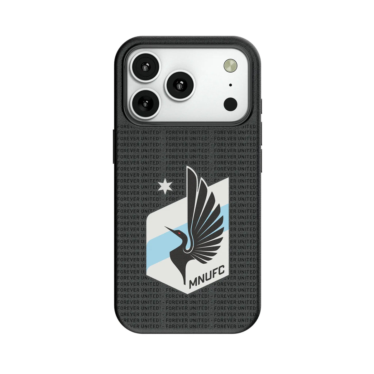 Minnesota United FC Text Backdrop MagSafe Compatible Phone Case for Apple iPhone