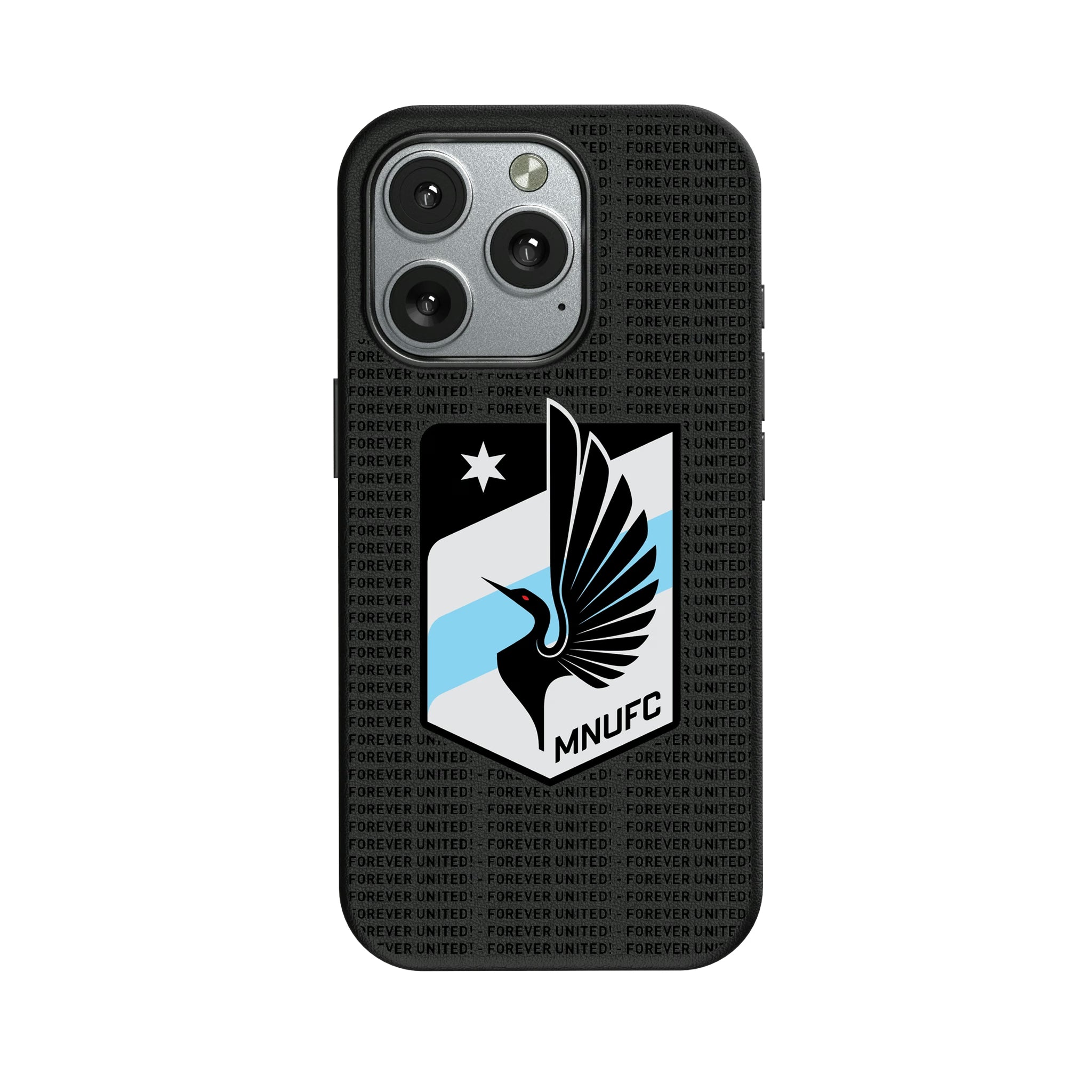 Minnesota United FC Text Backdrop iPhone MagSafe Compatible Phone Case for Apple iPhone