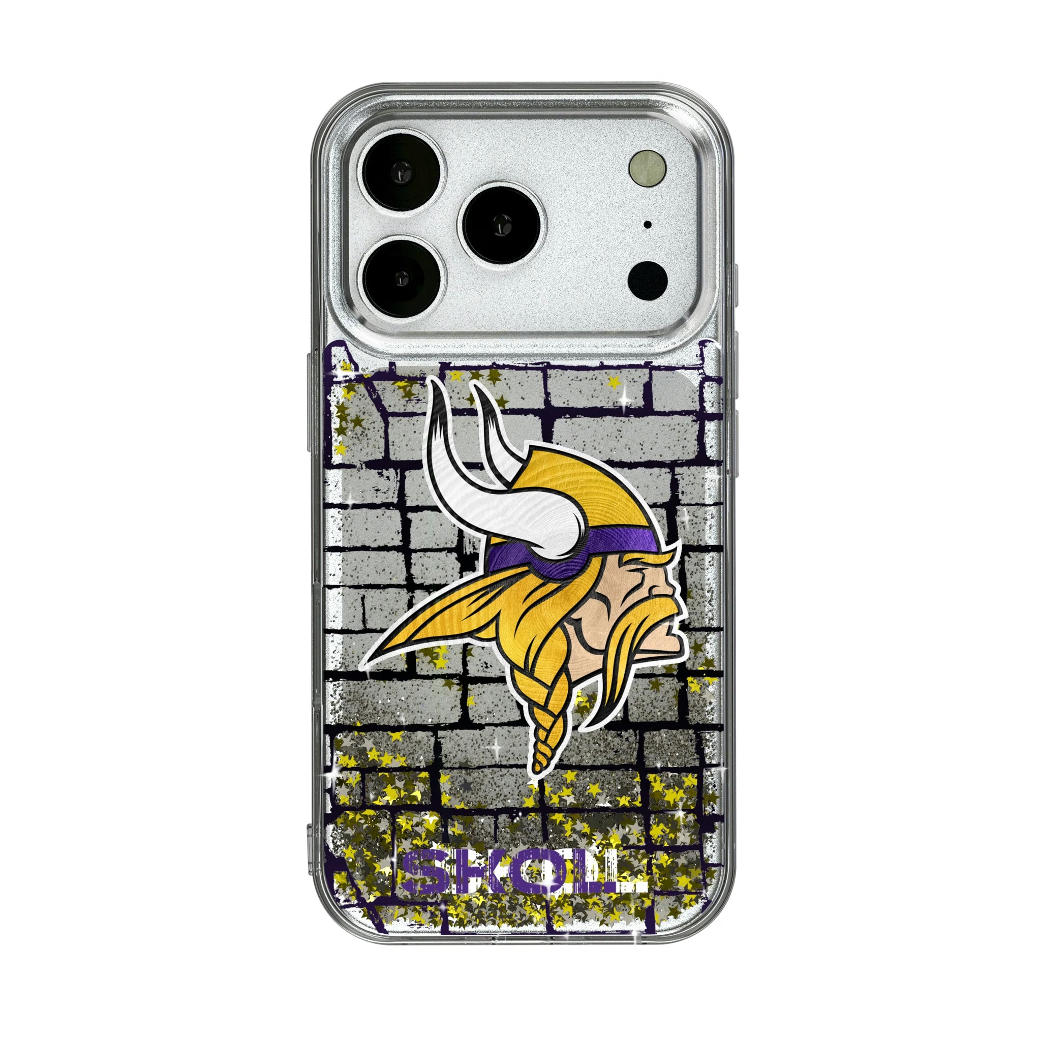 Minnesota Vikings Brick iPhone Glitter Phone Case for Apple iPhone