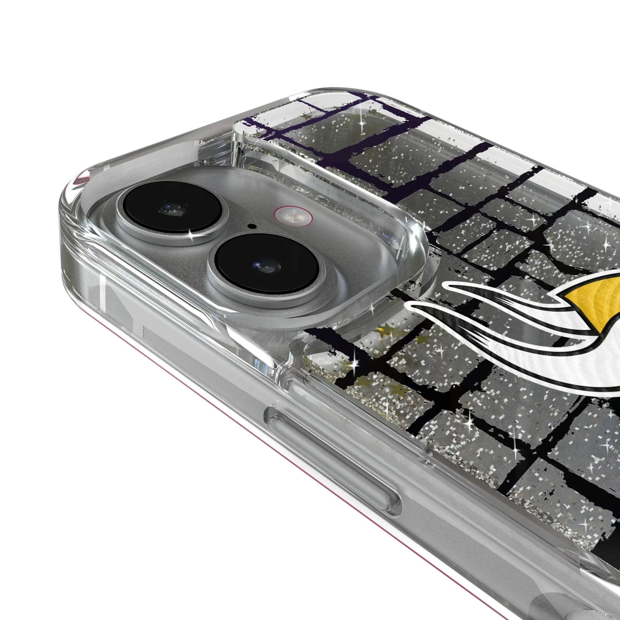 Minnesota Vikings Brick iPhone Glitter Phone Case for Apple iPhone - Detail