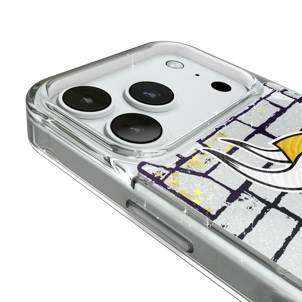 Minnesota Vikings Brick iPhone Glitter Phone Case for Apple iPhone - Detail#Device_iPhone 18 Pro
