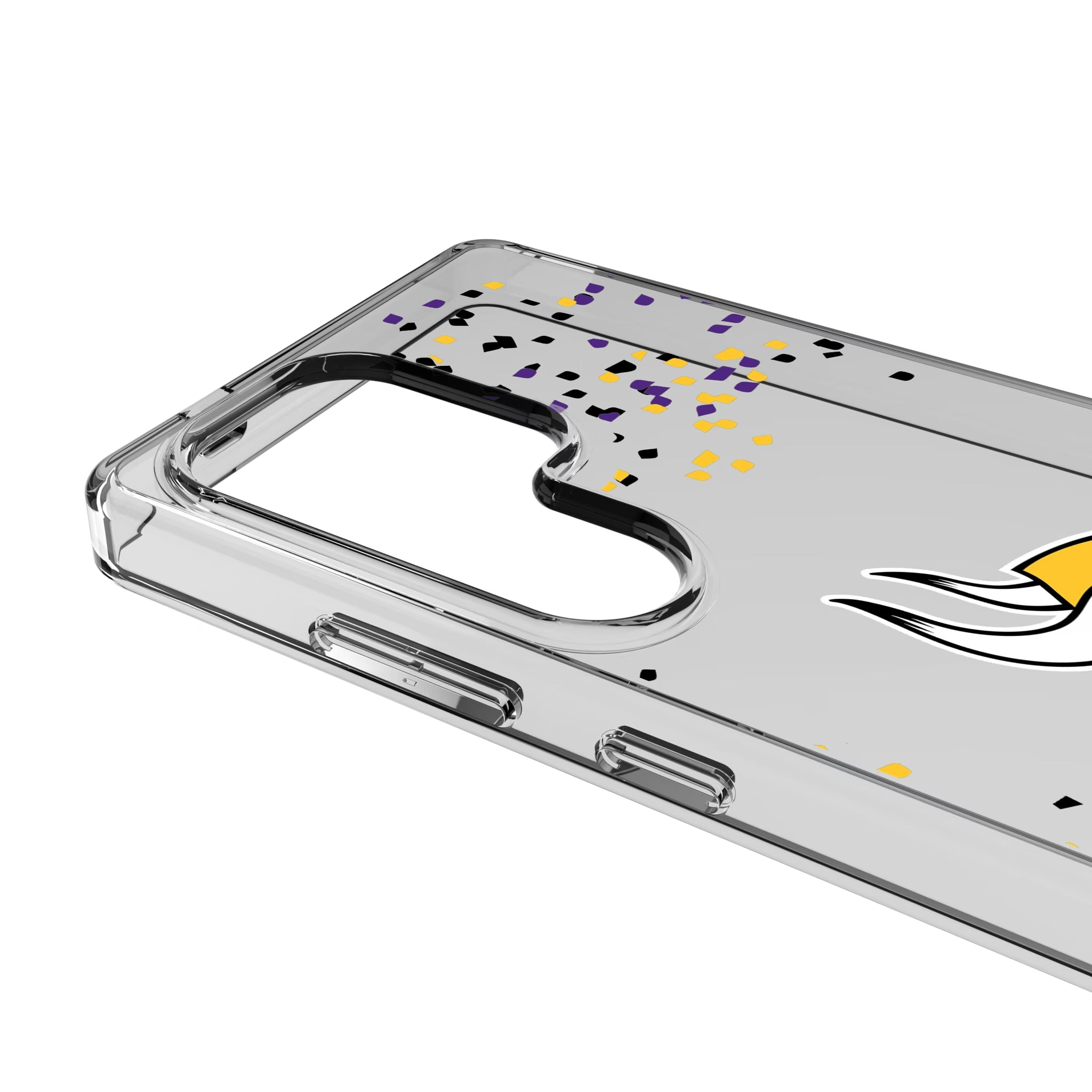 Minnesota Vikings Confetti Galaxy Clear Phone Case for Samsung Galaxy - Detail
