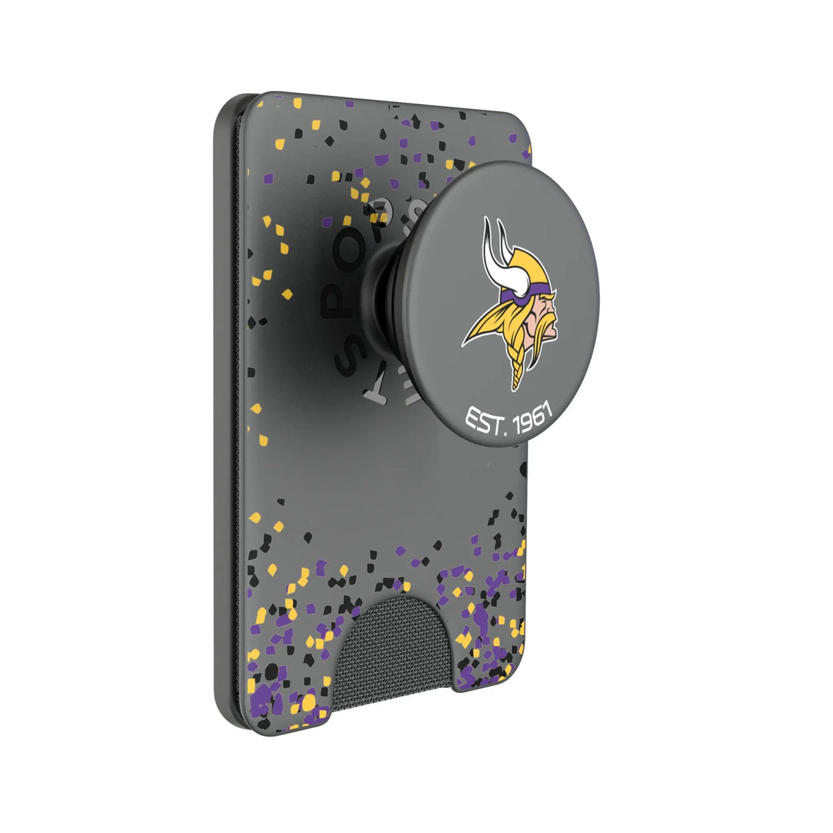 Minnesota Vikings Confetti Popsockets Wallet Magnetic