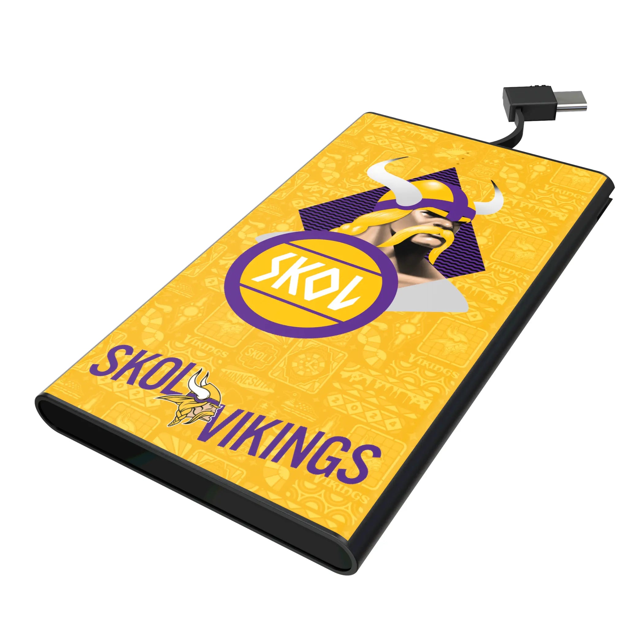 Minnesota Vikings Deco 5000mAh Flat Power Bank
