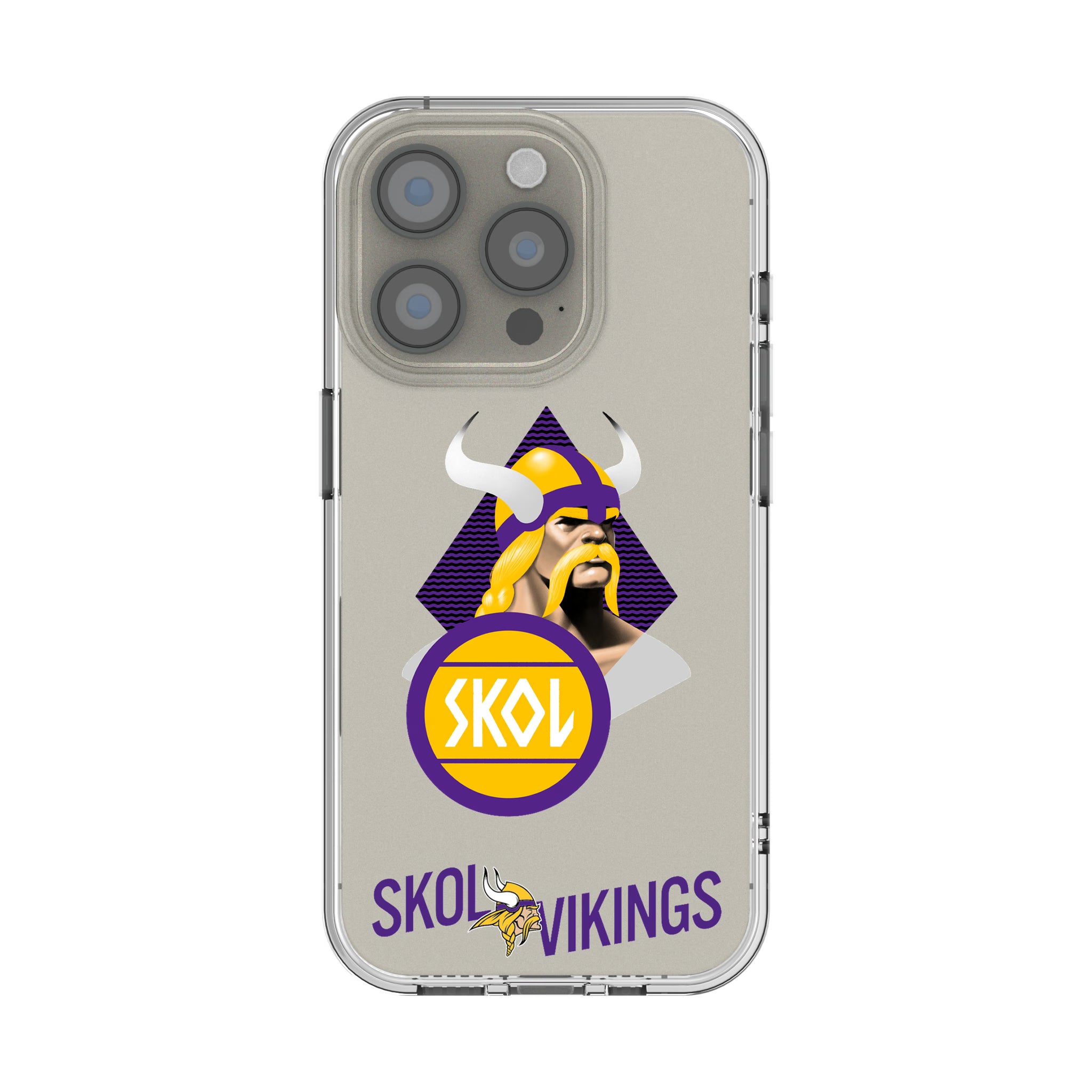 Minnesota Vikings Deco iPhone Clear Phone Case for Apple iPhone