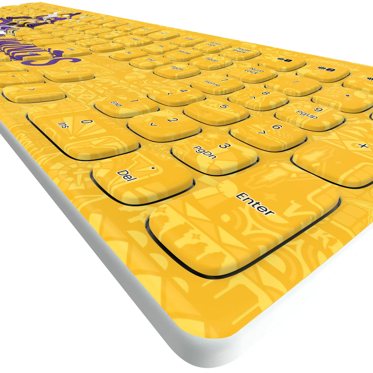 Minnesota Vikings Deco KKB605 Curved Wireless Keyboard - Detail