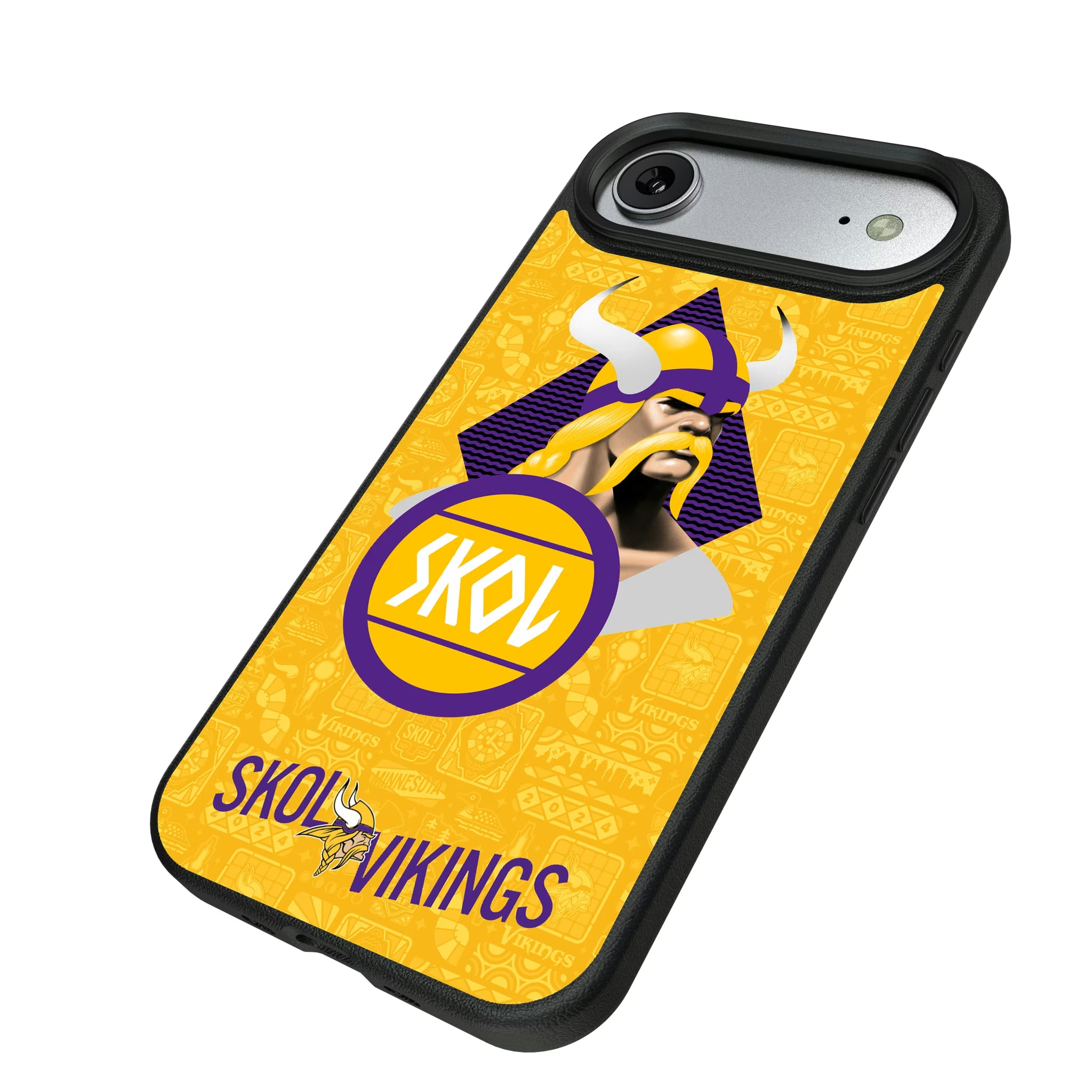 Minnesota Vikings Deco iPhone MagSafe Compatible Phone Case for Apple iPhone - Isometric View#Device_iPhone Air