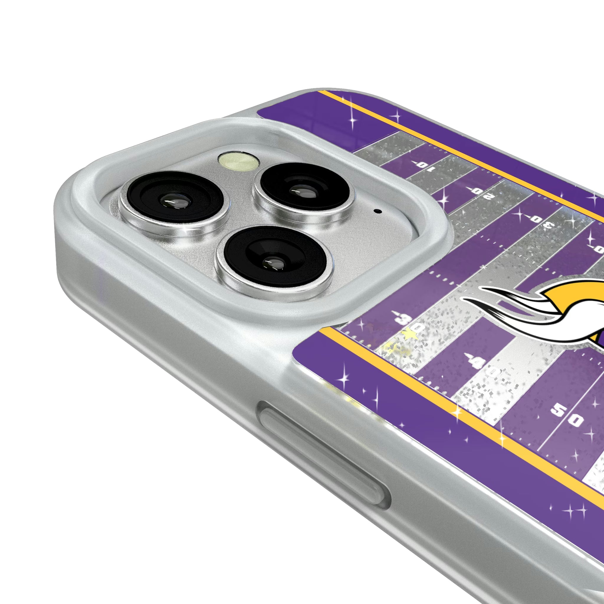 Minnesota Vikings Field iPhone Glitter Phone Case for Apple iPhone - Detail#Device_iPhone 16 Pro