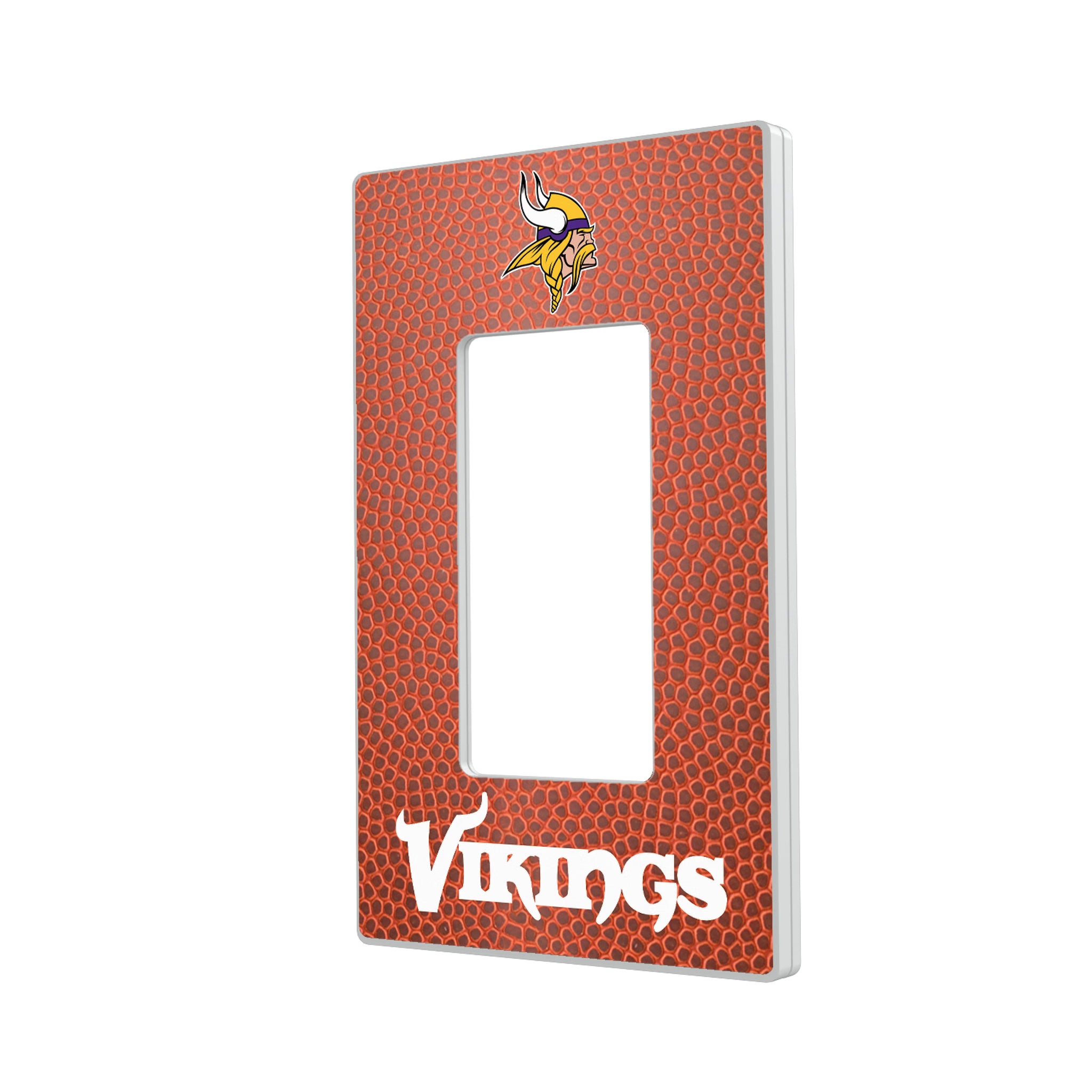 Minnesota Vikings Football Hidden-Screw Light Switch Plate#Style_Single Rocker