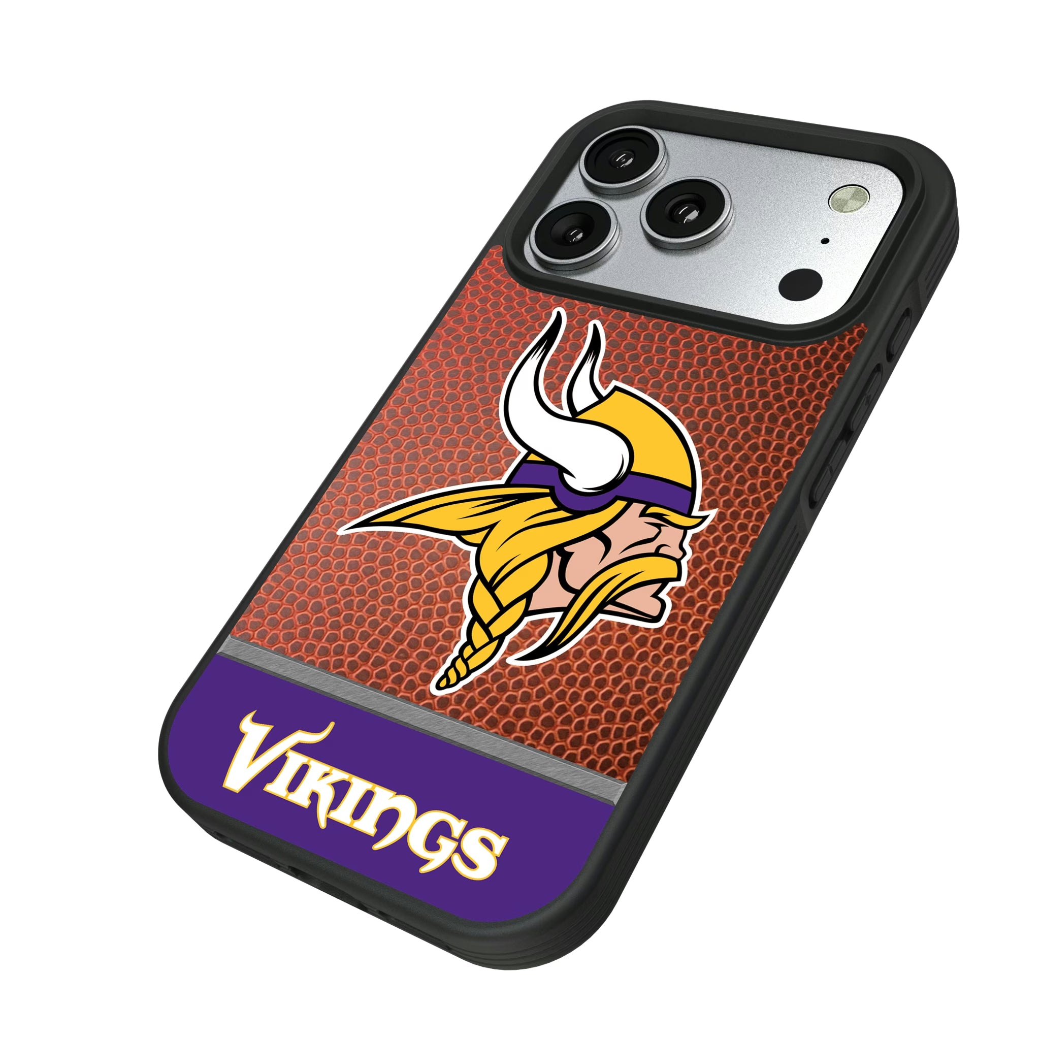 Minnesota Vikings Football Wordmark iPhone Bump Phone Case for Apple iPhone - Isometric View#Device_iPhone 17 Pro