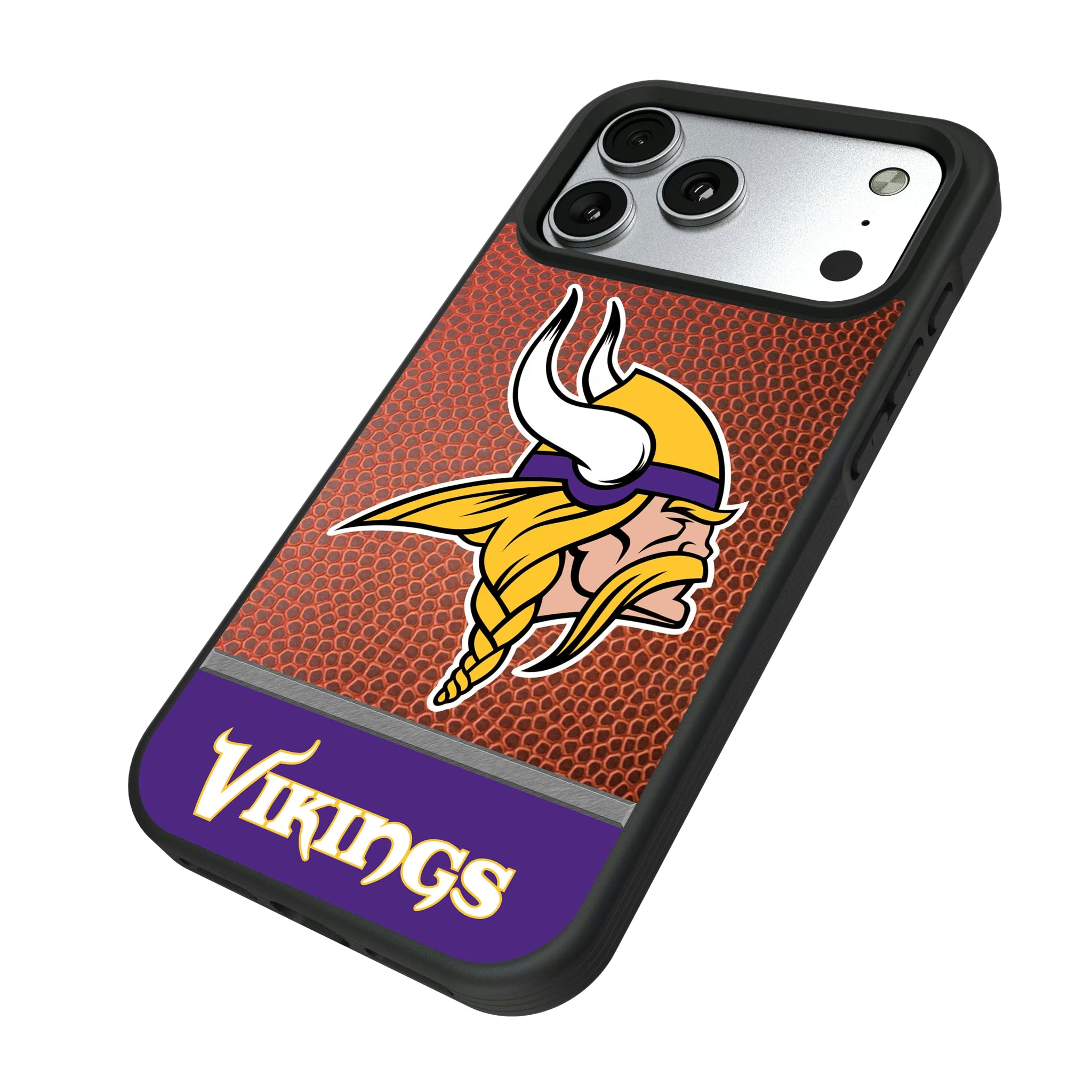Minnesota Vikings Football Wordmark iPhone Bump Phone Case for Apple iPhone - Isometric View#Device_iPhone 17 Pro Max