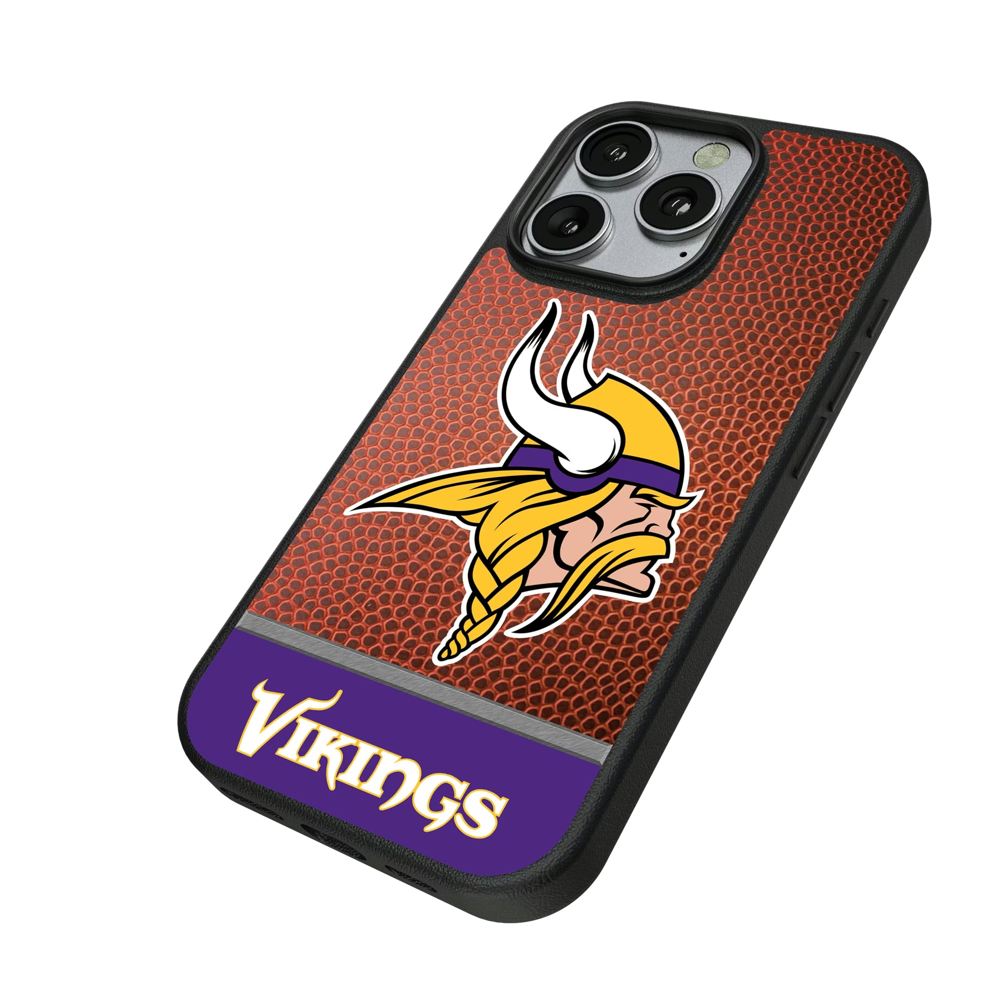 Minnesota Vikings Football Wordmark iPhone MagSafe Compatible Phone Case for Apple iPhone - Isometric View