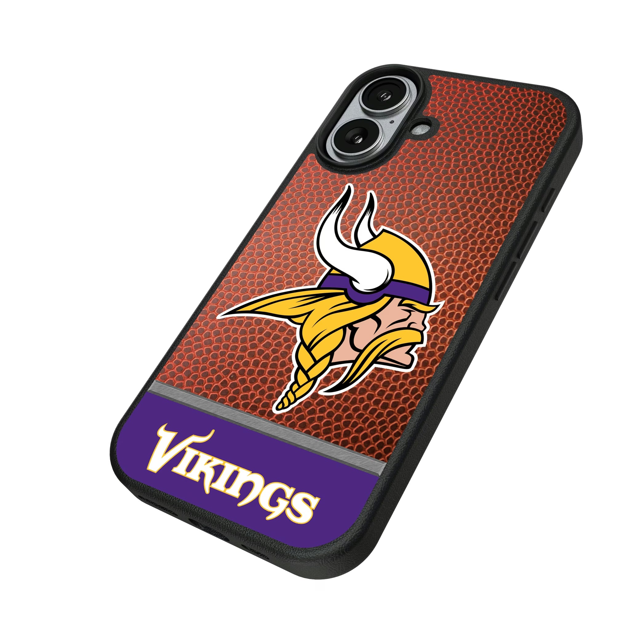 Minnesota Vikings Football Wordmark iPhone MagSafe Compatible Phone Case for Apple iPhone - Isometric View#Device_iPhone 17