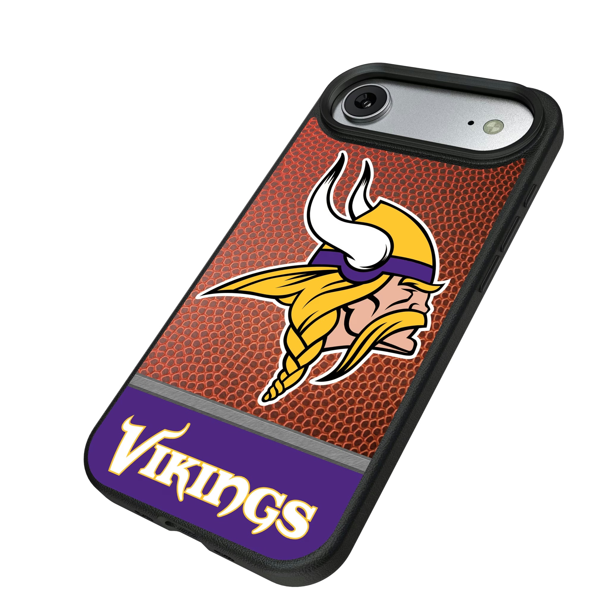Minnesota Vikings Football Wordmark iPhone MagSafe Compatible Phone Case for Apple iPhone - Isometric View#Device_iPhone Air