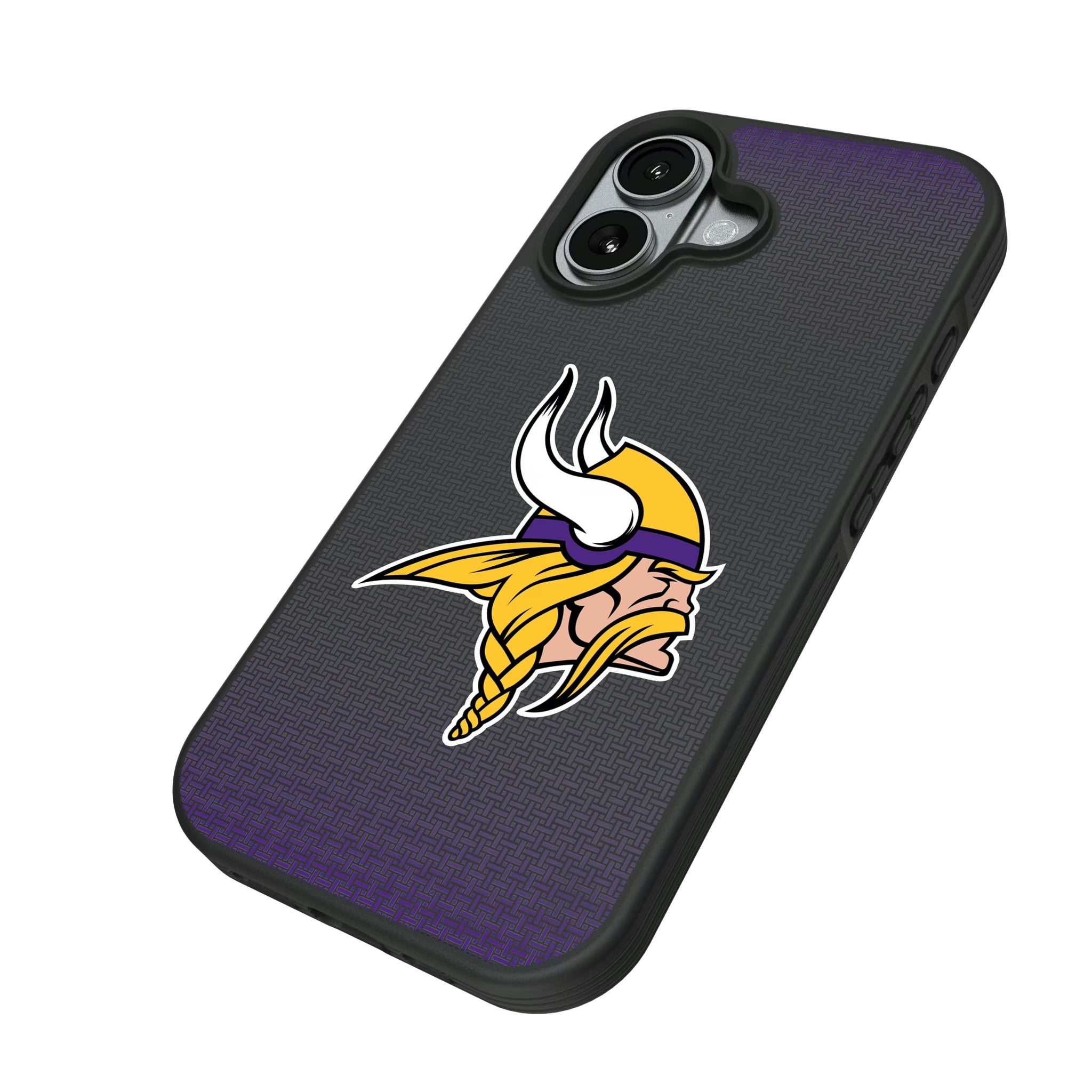 Minnesota Vikings Linen iPhone Bump Phone Case for Apple iPhone - Isometric View#Device_iPhone 17