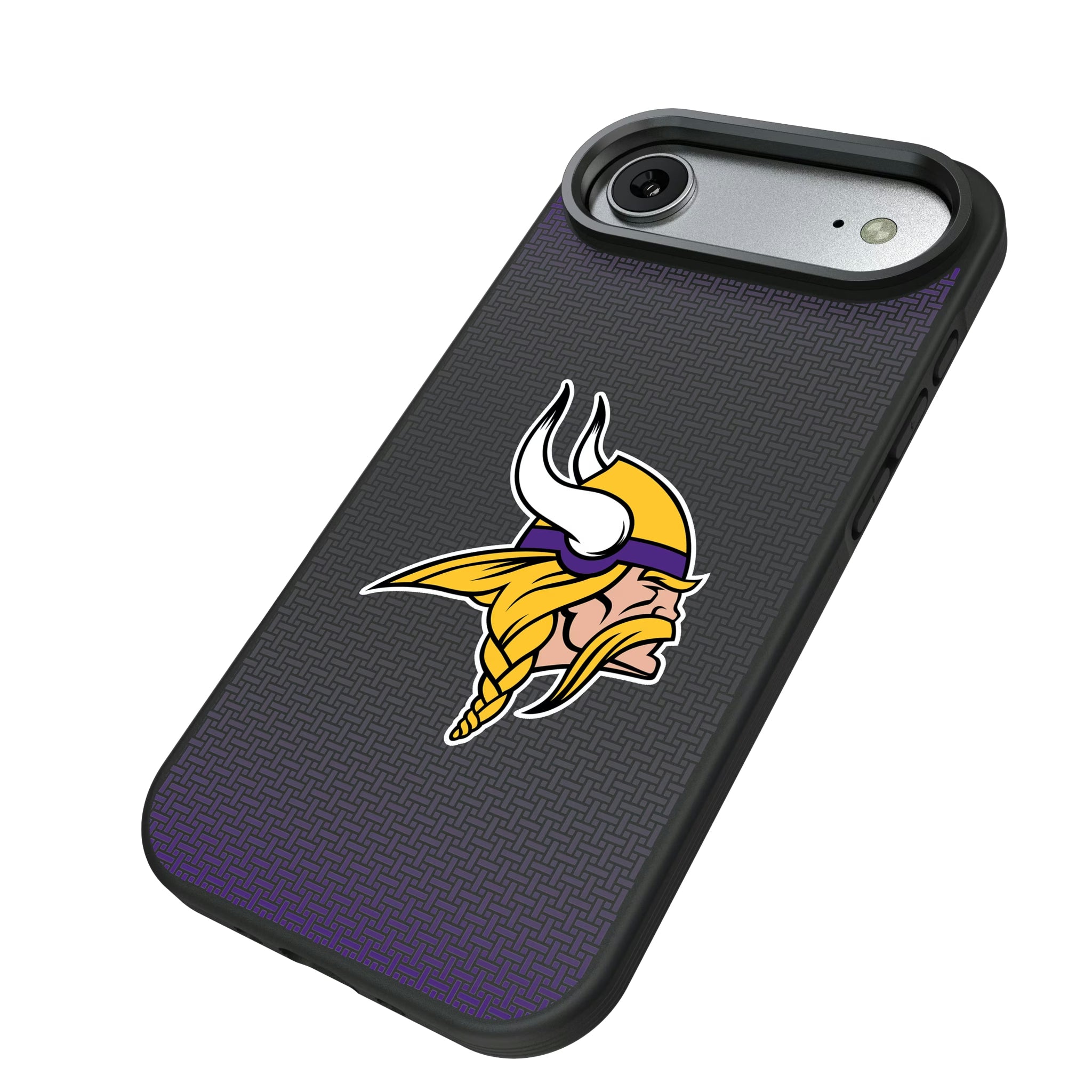 Minnesota Vikings Linen iPhone Bump Phone Case for Apple iPhone - Isometric View#Device_iPhone Air