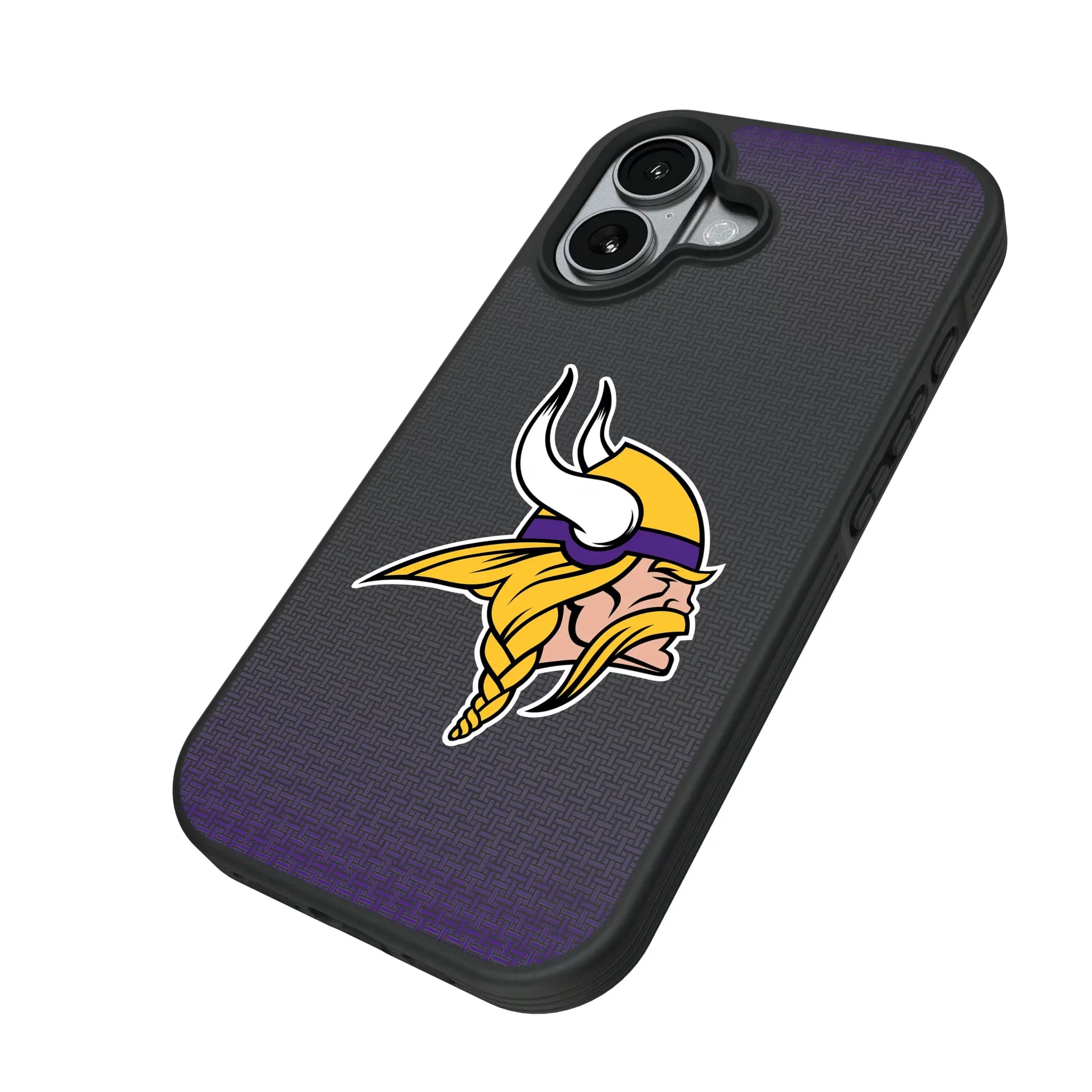 Minnesota Vikings Linen iPhone Bump Phone Case for Apple iPhone - Isometric View#Device_iPhone 17