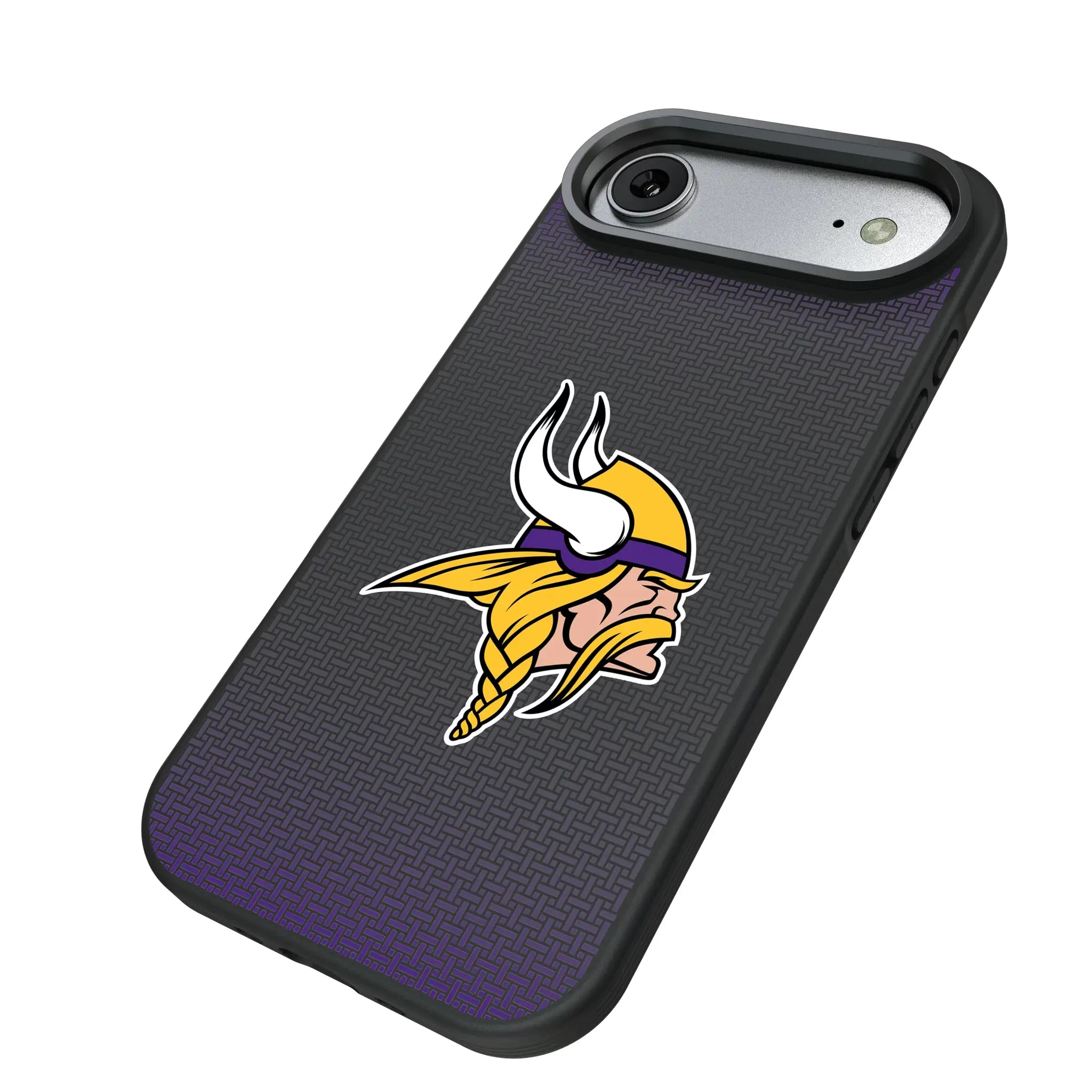 Minnesota Vikings Linen iPhone Bump Phone Case for Apple iPhone - Isometric View#Device_iPhone Air