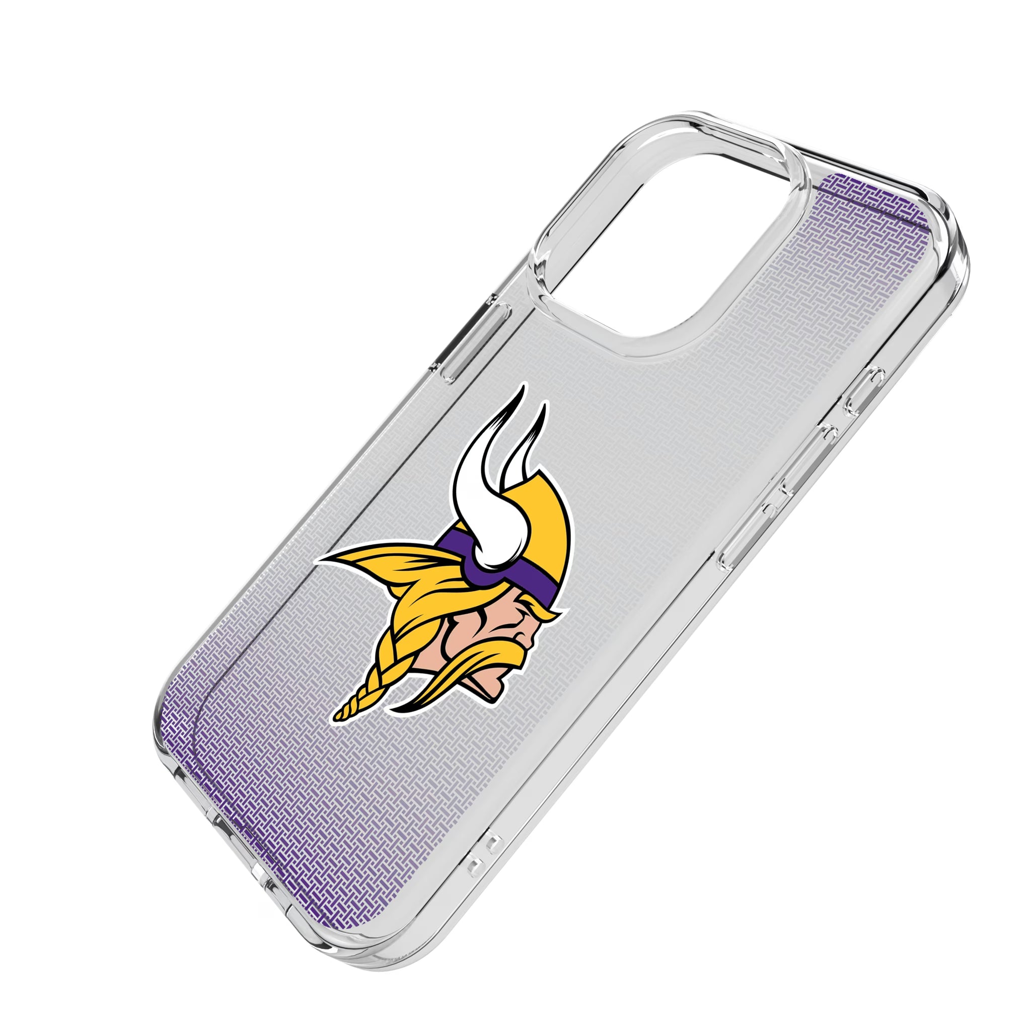 Minnesota Vikings Linen iPhone Clear Phone Case for Apple iPhone - Isometric View