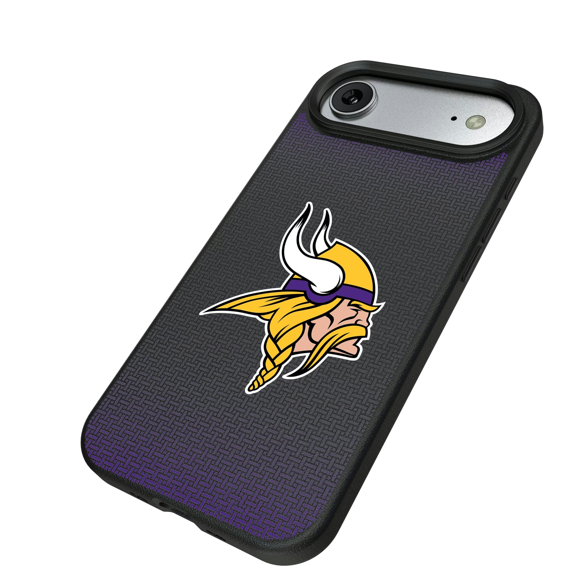 Minnesota Vikings Linen iPhone MagSafe Compatible Phone Case for Apple iPhone - Isometric View#Device_iPhone Air
