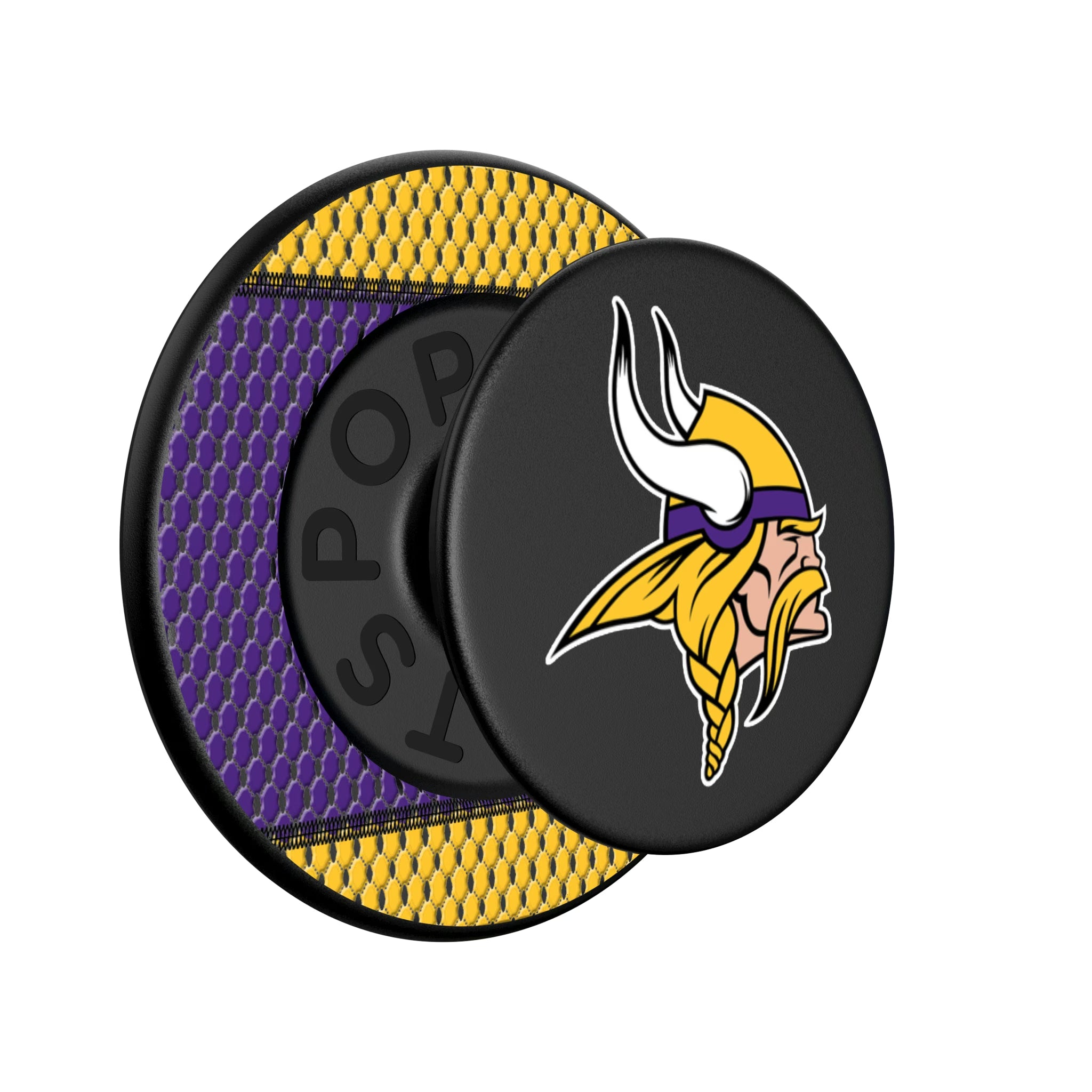 Minnesota Vikings Mesh Popsockets Round Magnetic - Isometric View