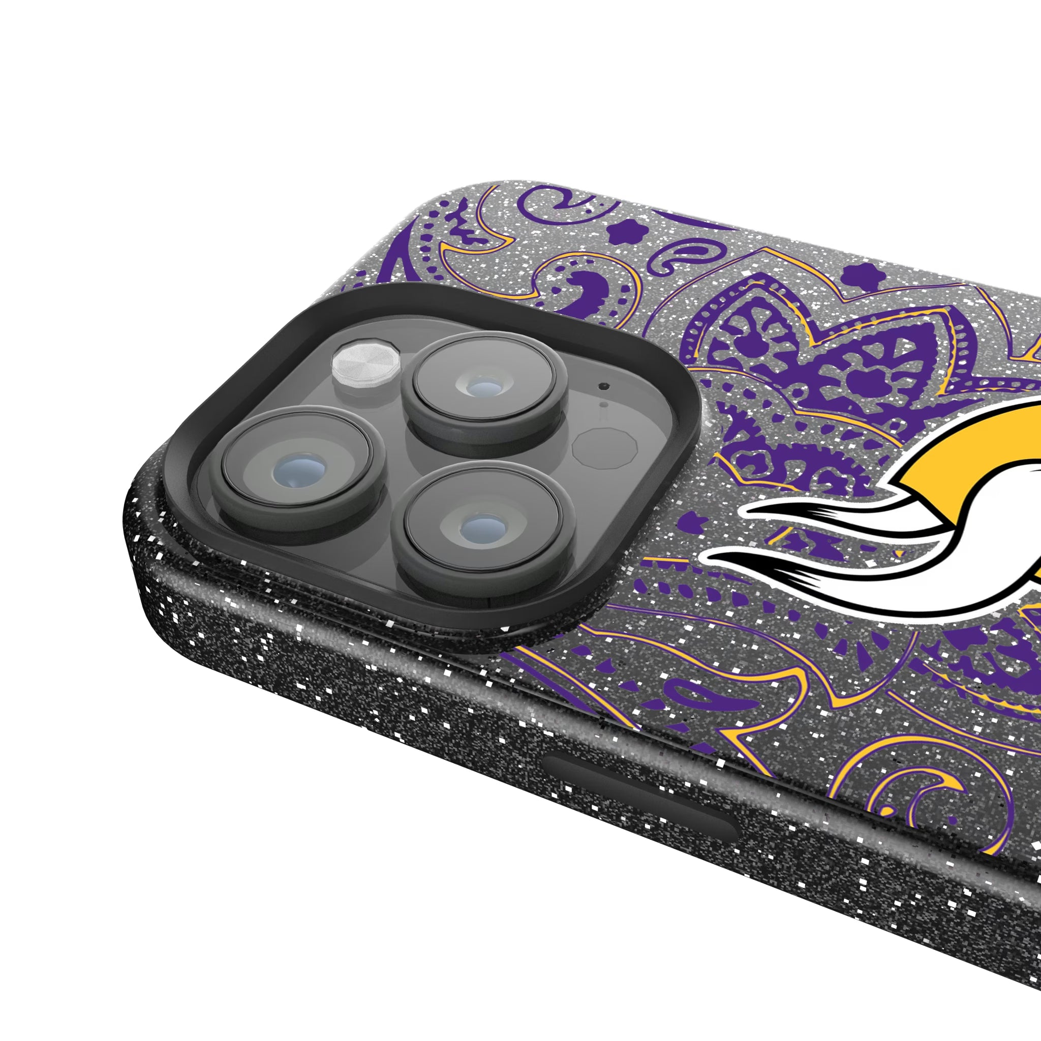 Minnesota Vikings Paisley iPhone Bling Phone Case for Apple iPhone - Detail