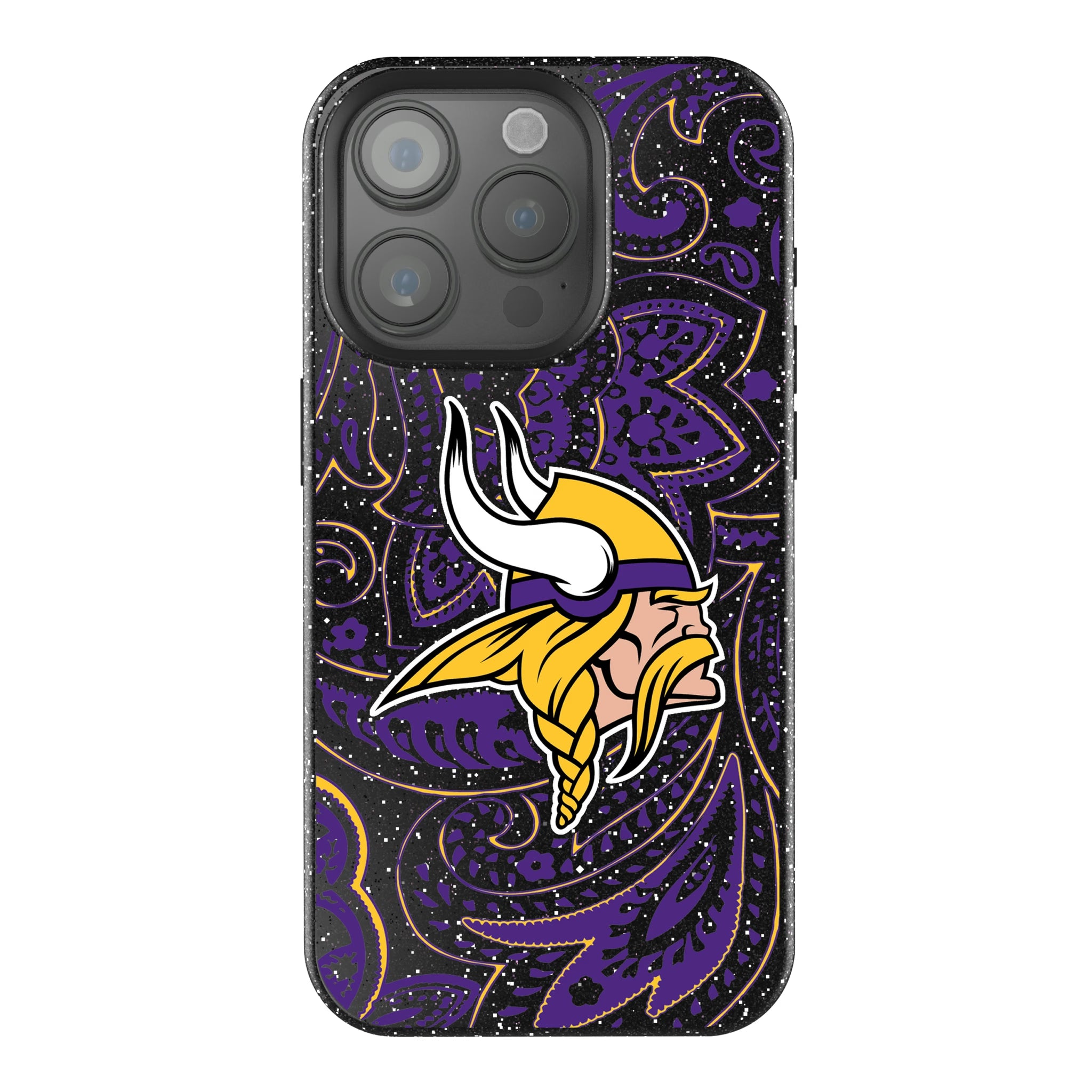 Minnesota Vikings Paisley iPhone Bling Phone Case for Apple iPhone