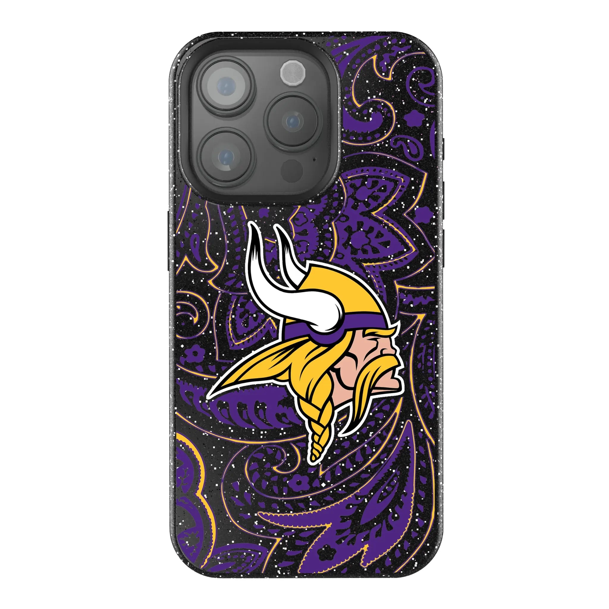 Minnesota Vikings Paisley iPhone Bling Phone Case for Apple iPhone